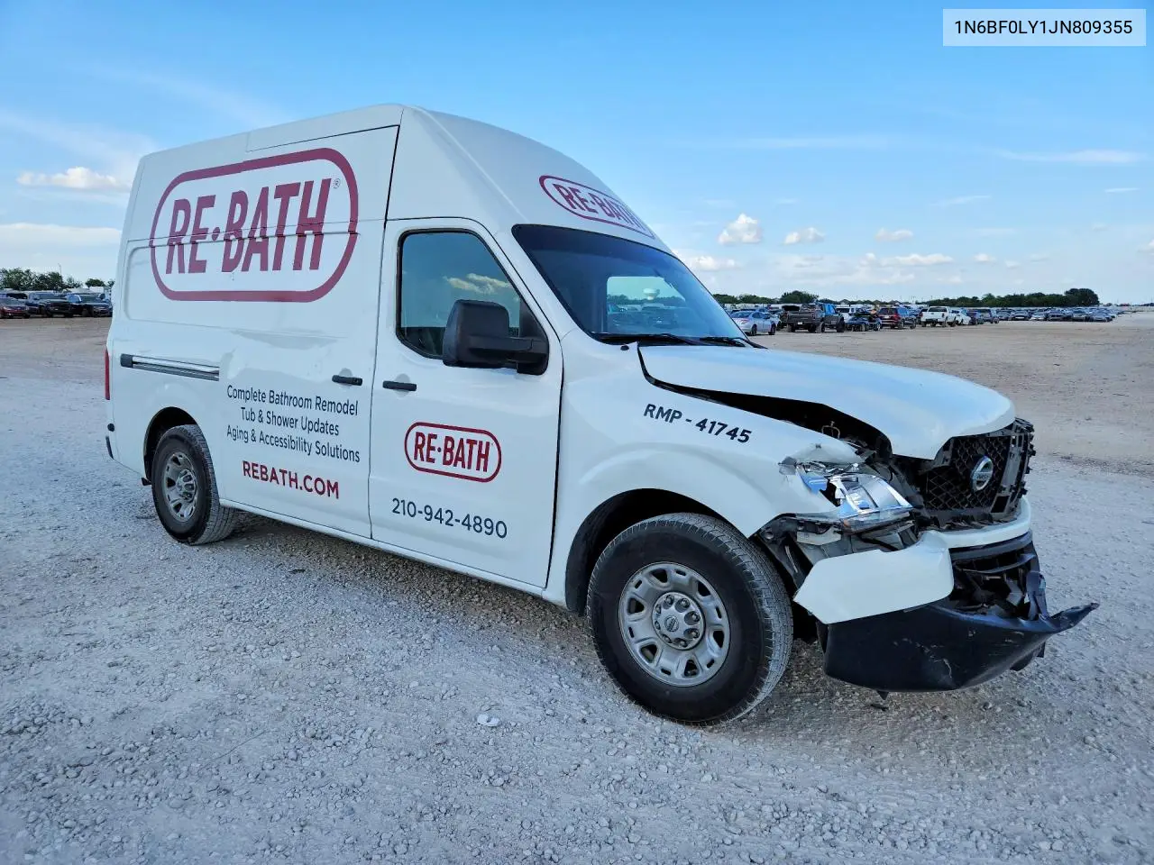 2018 Nissan Nv 2500 Hd Sv VIN: 1N6BF0LY1JN809355 Lot: 60783916