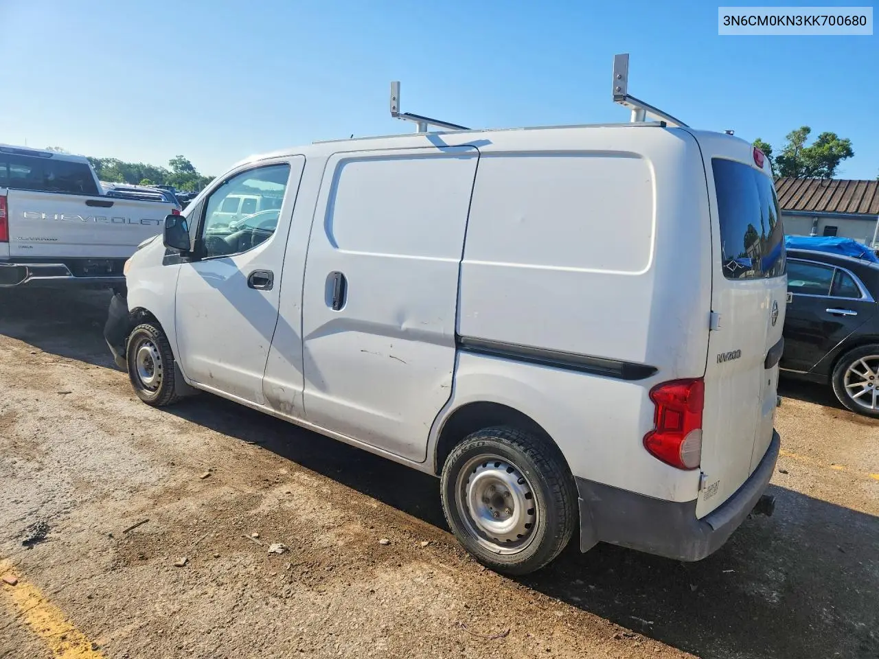 2019 Nissan Nv200 S VIN: 3N6CM0KN3KK700680 Lot: 53296626