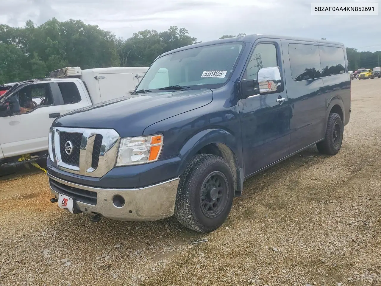2019 Nissan Nv 3500 Hd Sl VIN: 5BZAF0AA4KN852691 Lot: 53818526