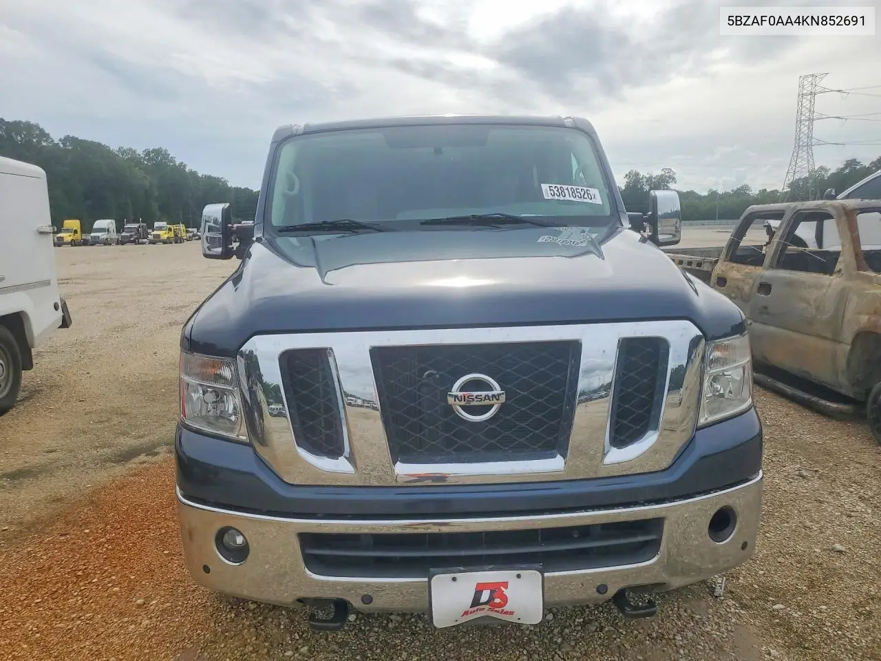 2019 Nissan Nv 3500 Hd Sl VIN: 5BZAF0AA4KN852691 Lot: 53818526