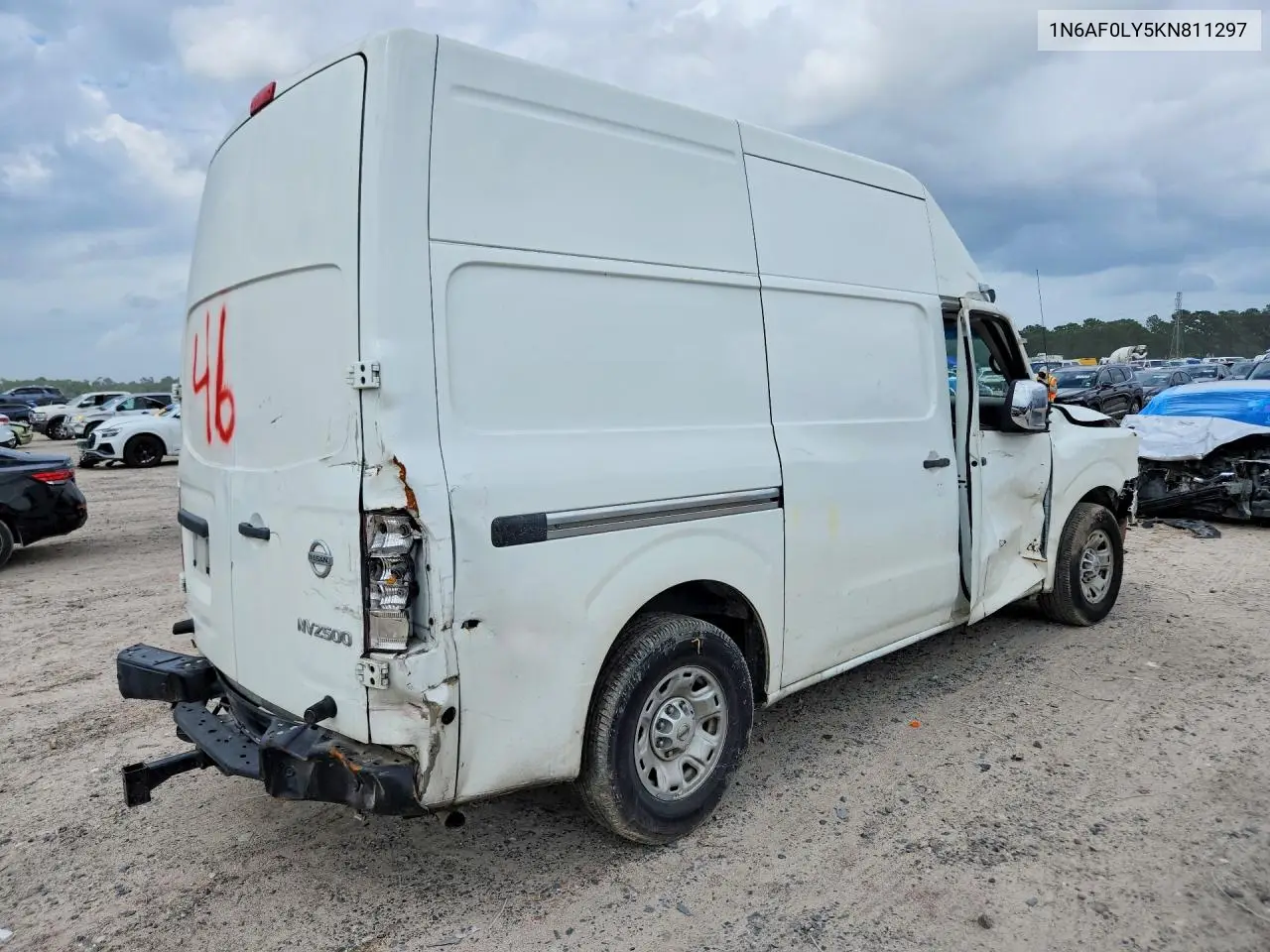 2019 Nissan Nv 2500 Hd Sv VIN: 1N6AF0LY5KN811297 Lot: 54060586