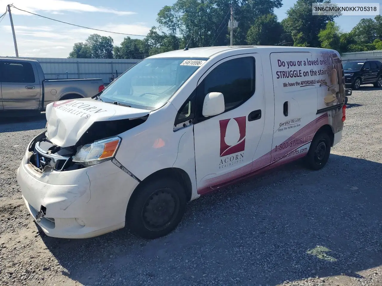 2019 Nissan Nv200 Sv VIN: 3N6CM0KN0KK705318 Lot: 54610996