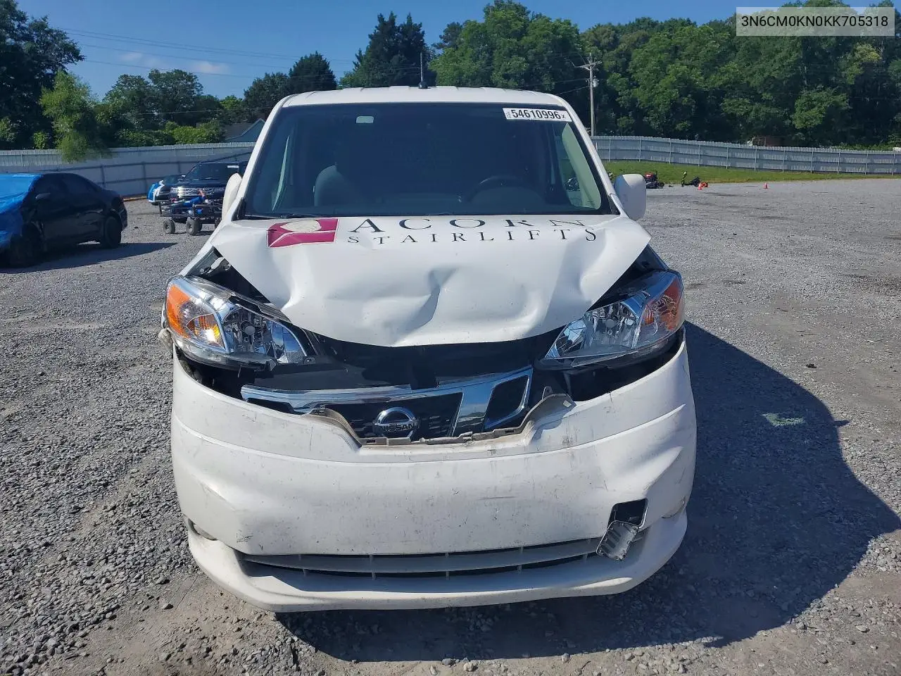 2019 Nissan Nv200 Sv VIN: 3N6CM0KN0KK705318 Lot: 54610996