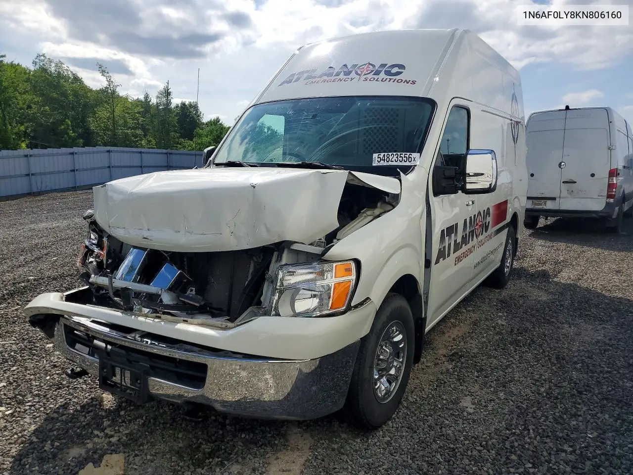 2019 Nissan Nv 2500 Delivery Van VIN: 1N6AF0LY8KN806160 Lot: 54823556