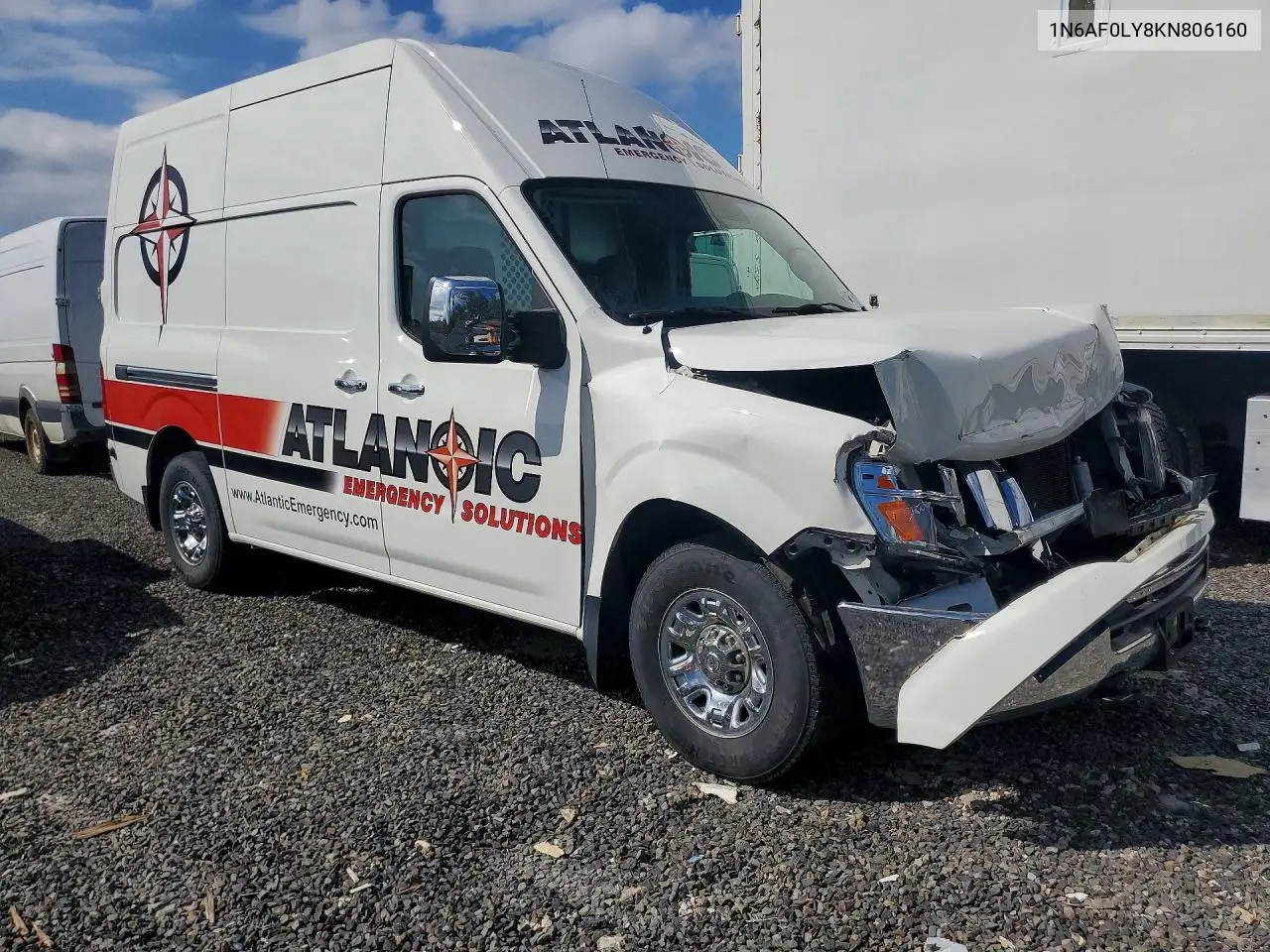2019 Nissan Nv 2500 Delivery Van VIN: 1N6AF0LY8KN806160 Lot: 54823556
