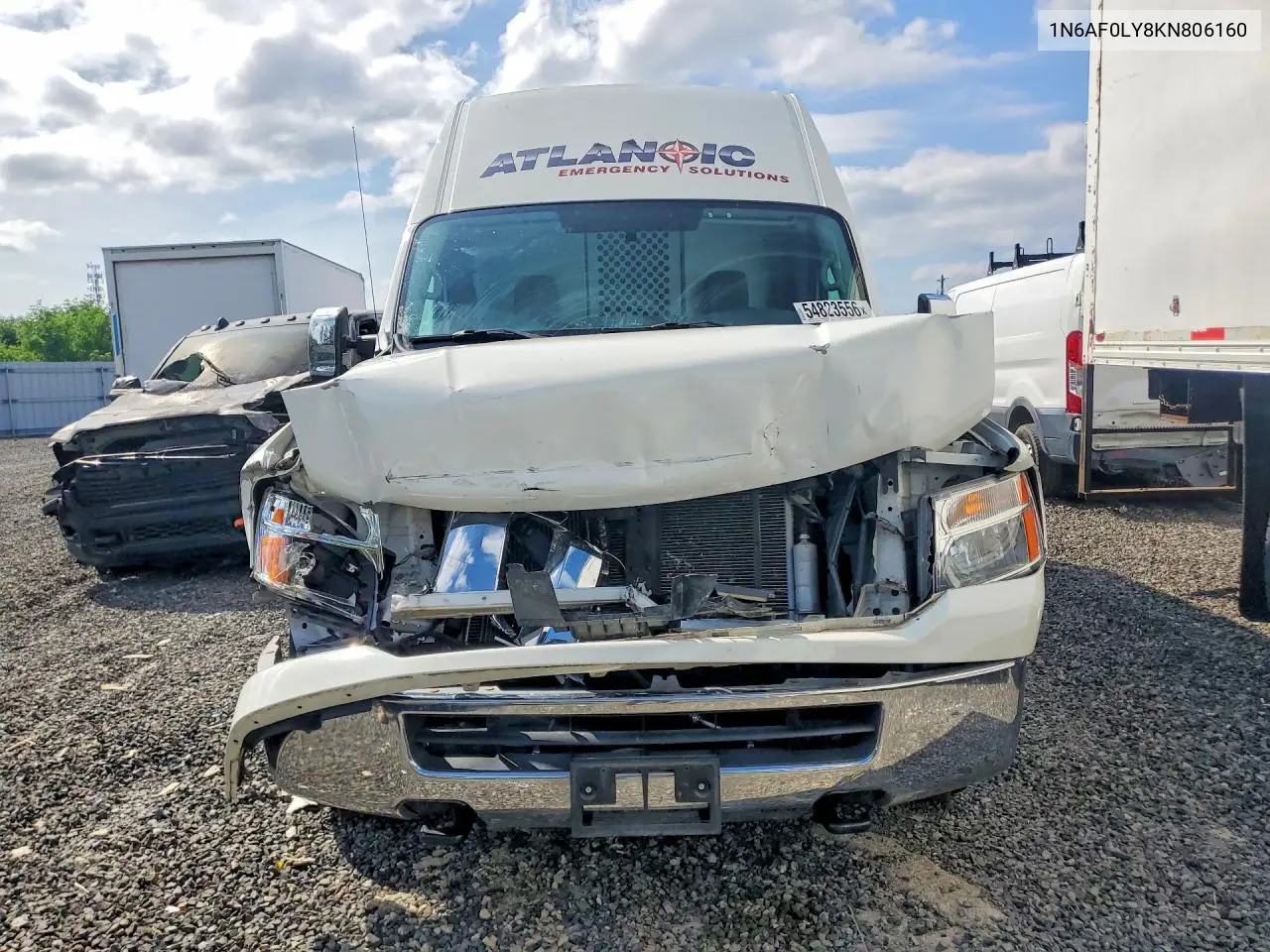 2019 Nissan Nv 2500 Delivery Van VIN: 1N6AF0LY8KN806160 Lot: 54823556