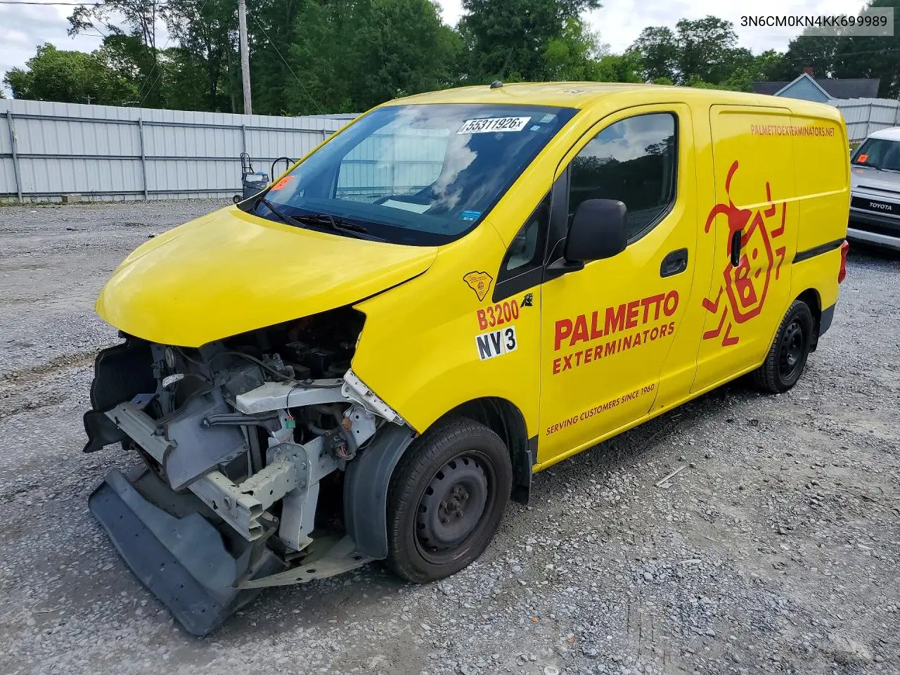 2019 Nissan Nv200 S VIN: 3N6CM0KN4KK699989 Lot: 55311926