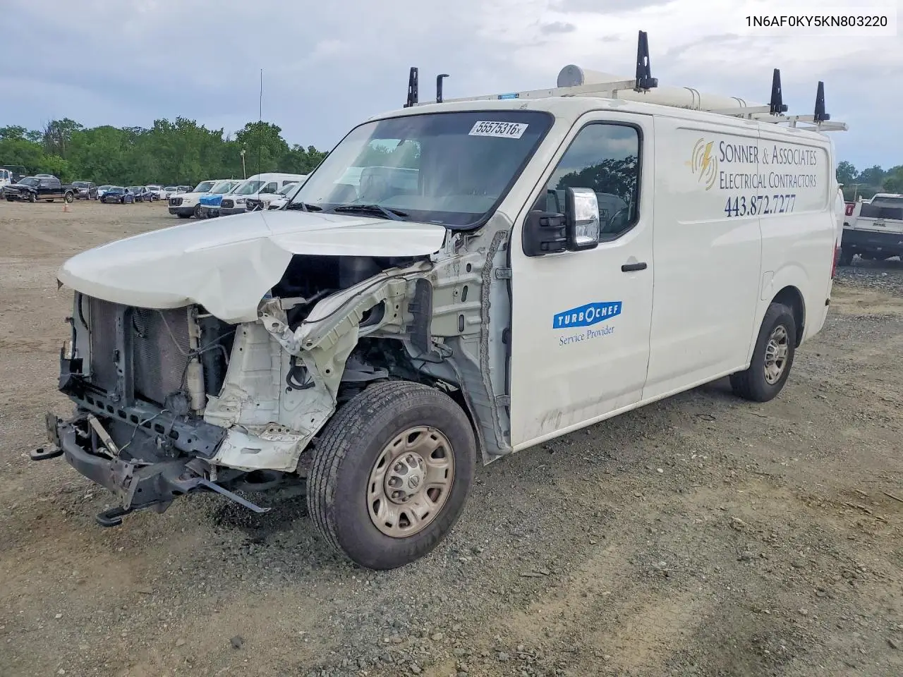 2019 Nissan Nv 3500 Hd Sv VIN: 1N6AF0KY5KN803220 Lot: 55575316