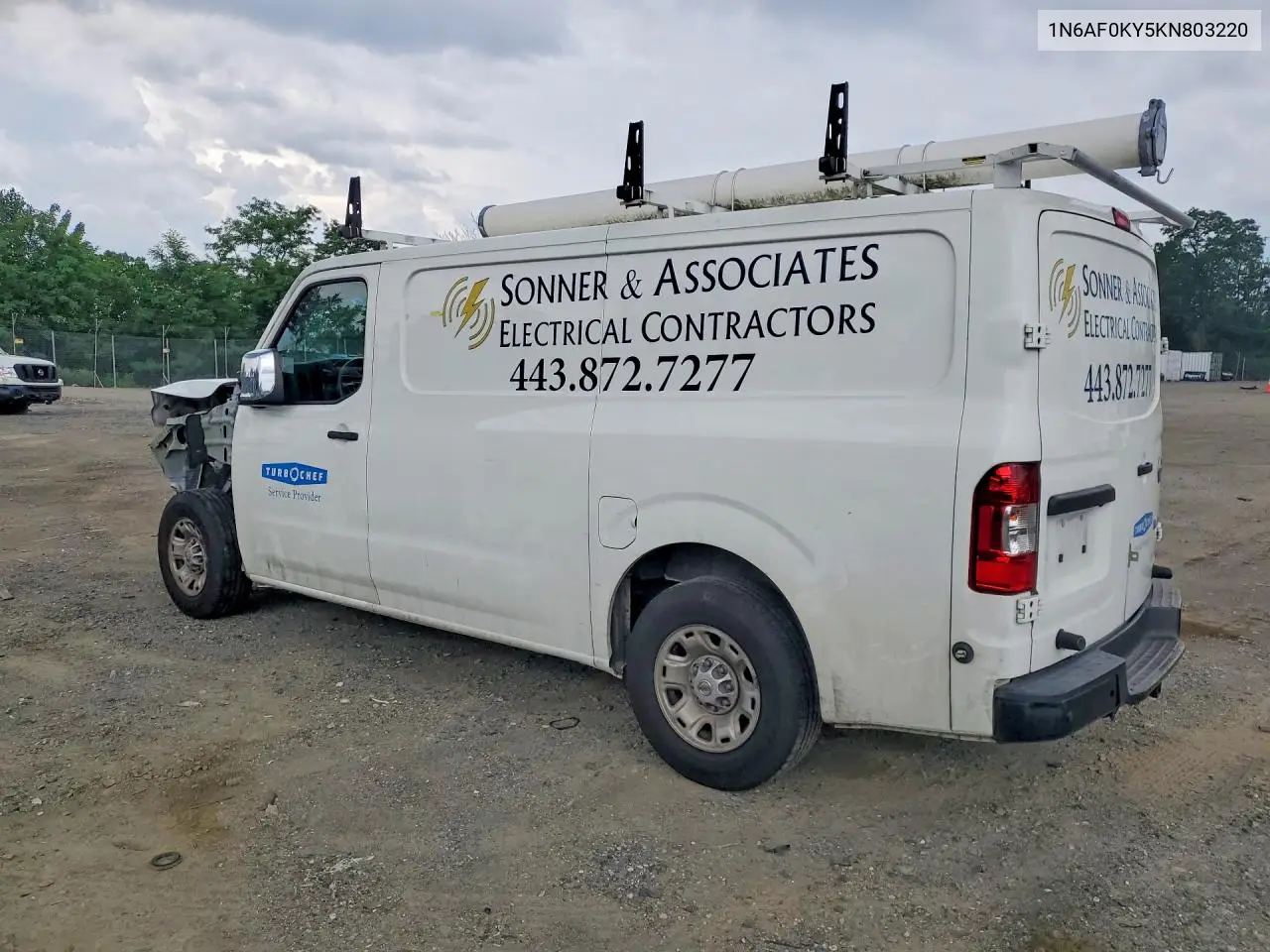 2019 Nissan Nv 3500 Hd Sv VIN: 1N6AF0KY5KN803220 Lot: 55575316