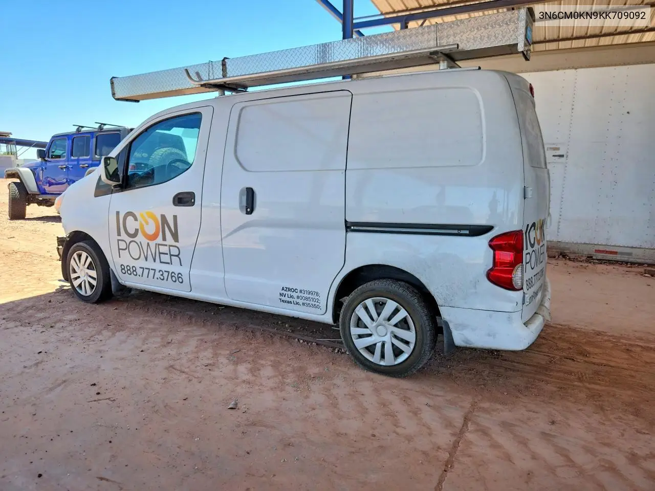 2019 Nissan Nv200 Sv VIN: 3N6CM0KN9KK709092 Lot: 57963916