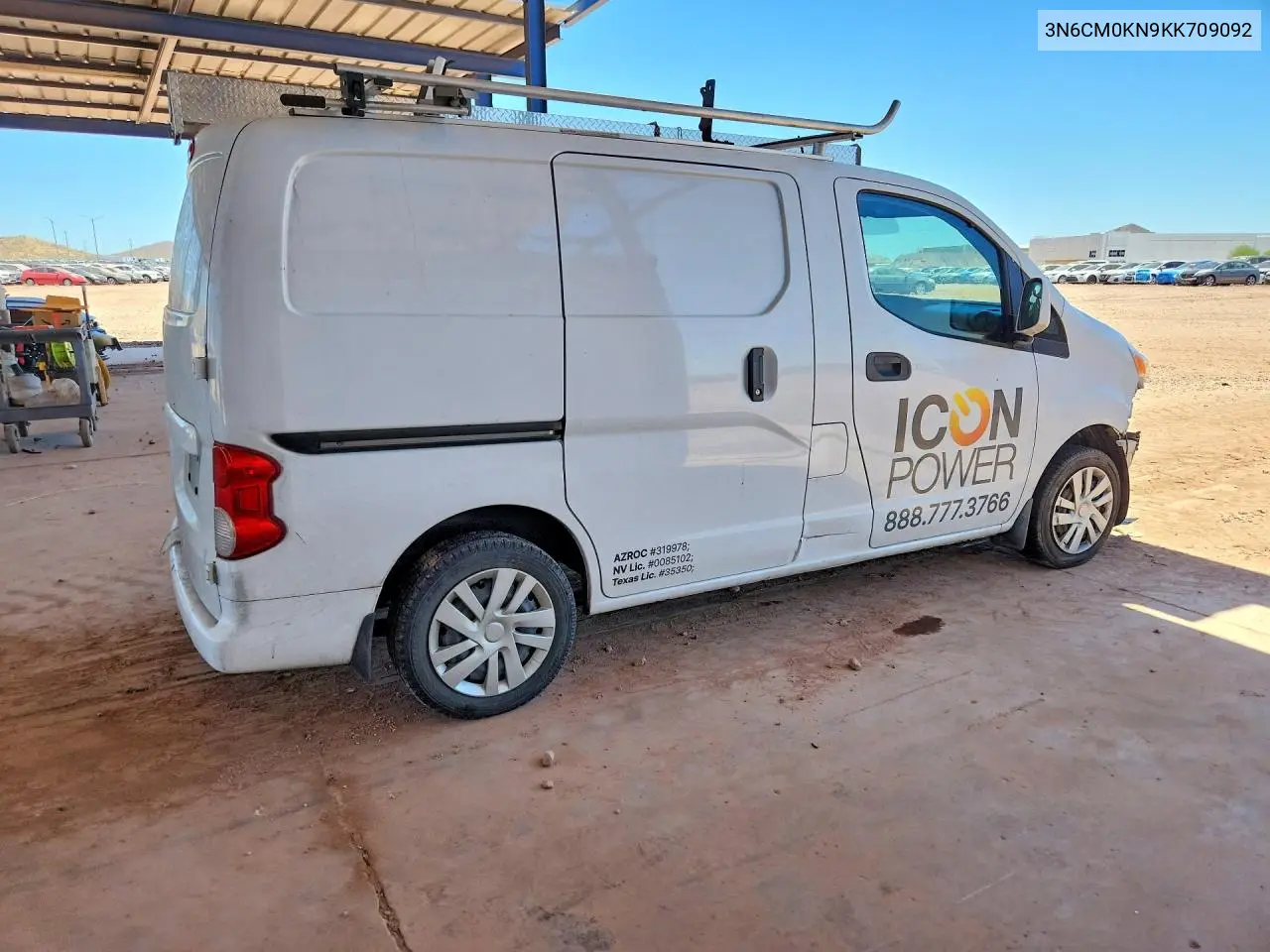2019 Nissan Nv200 Sv VIN: 3N6CM0KN9KK709092 Lot: 57963916