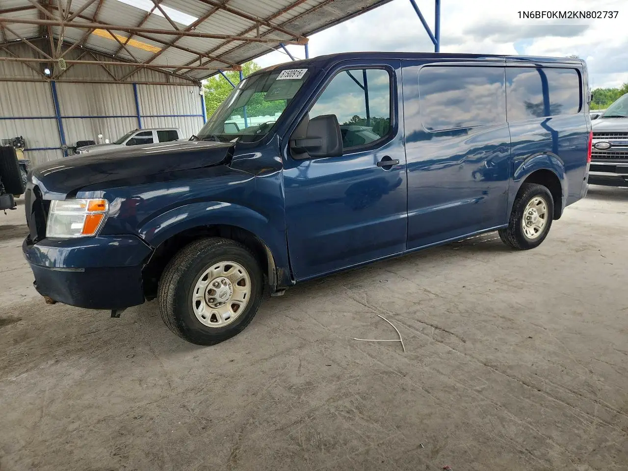 2019 Nissan Nv 1500 Sv VIN: 1N6BF0KM2KN802737 Lot: 61500916