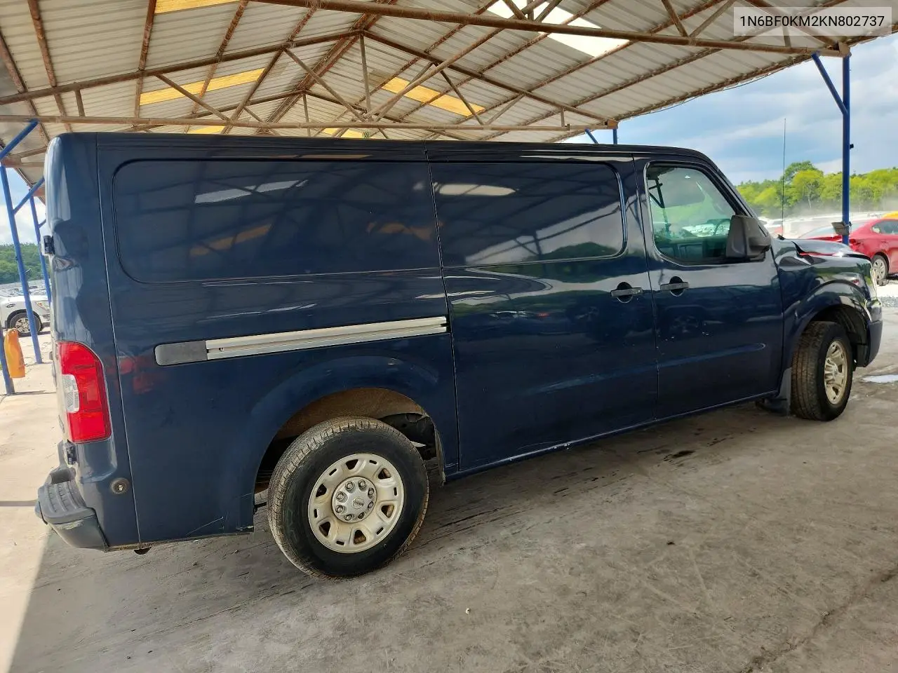 2019 Nissan Nv 1500 Sv VIN: 1N6BF0KM2KN802737 Lot: 61500916