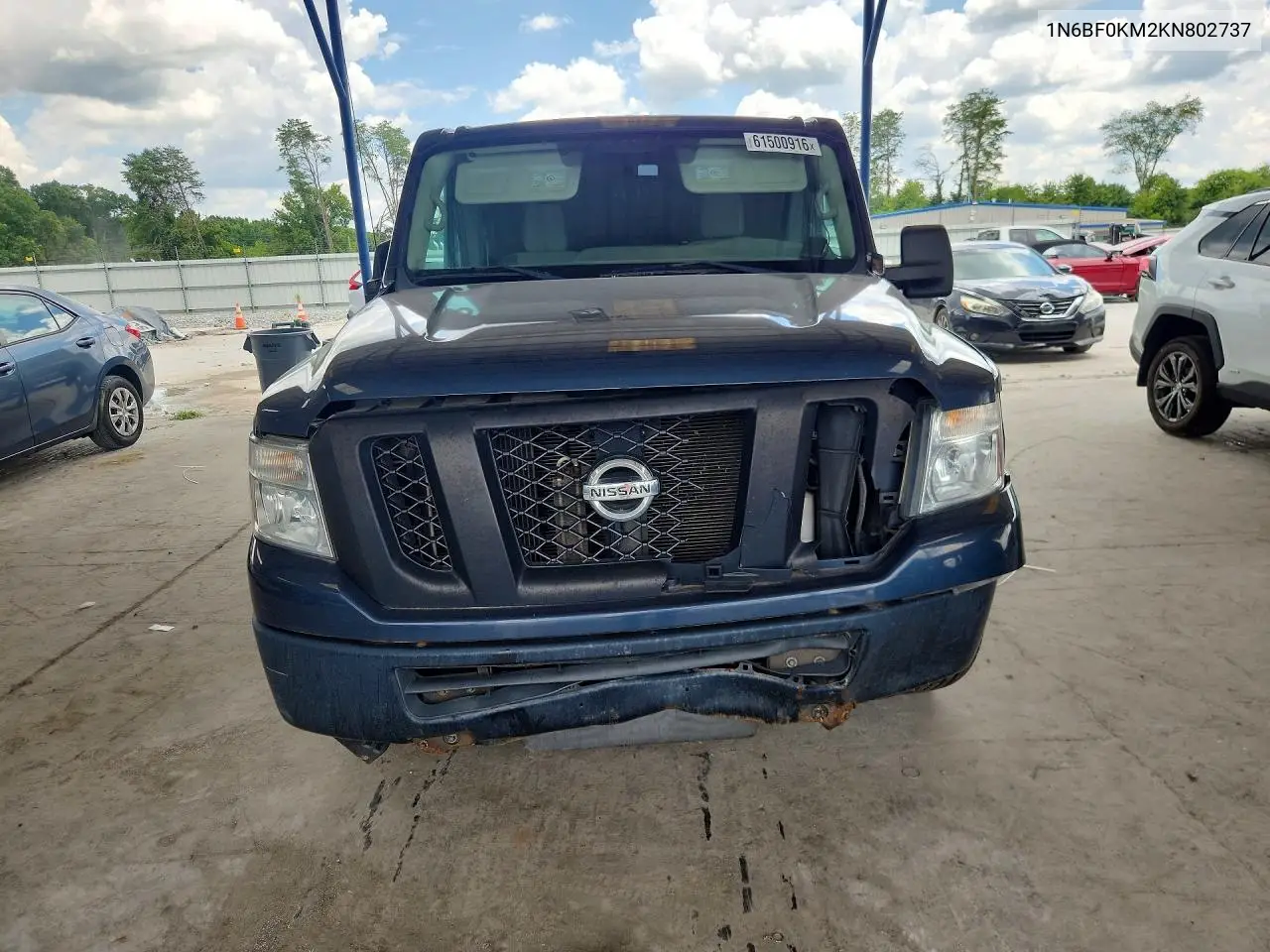2019 Nissan Nv 1500 Sv VIN: 1N6BF0KM2KN802737 Lot: 61500916