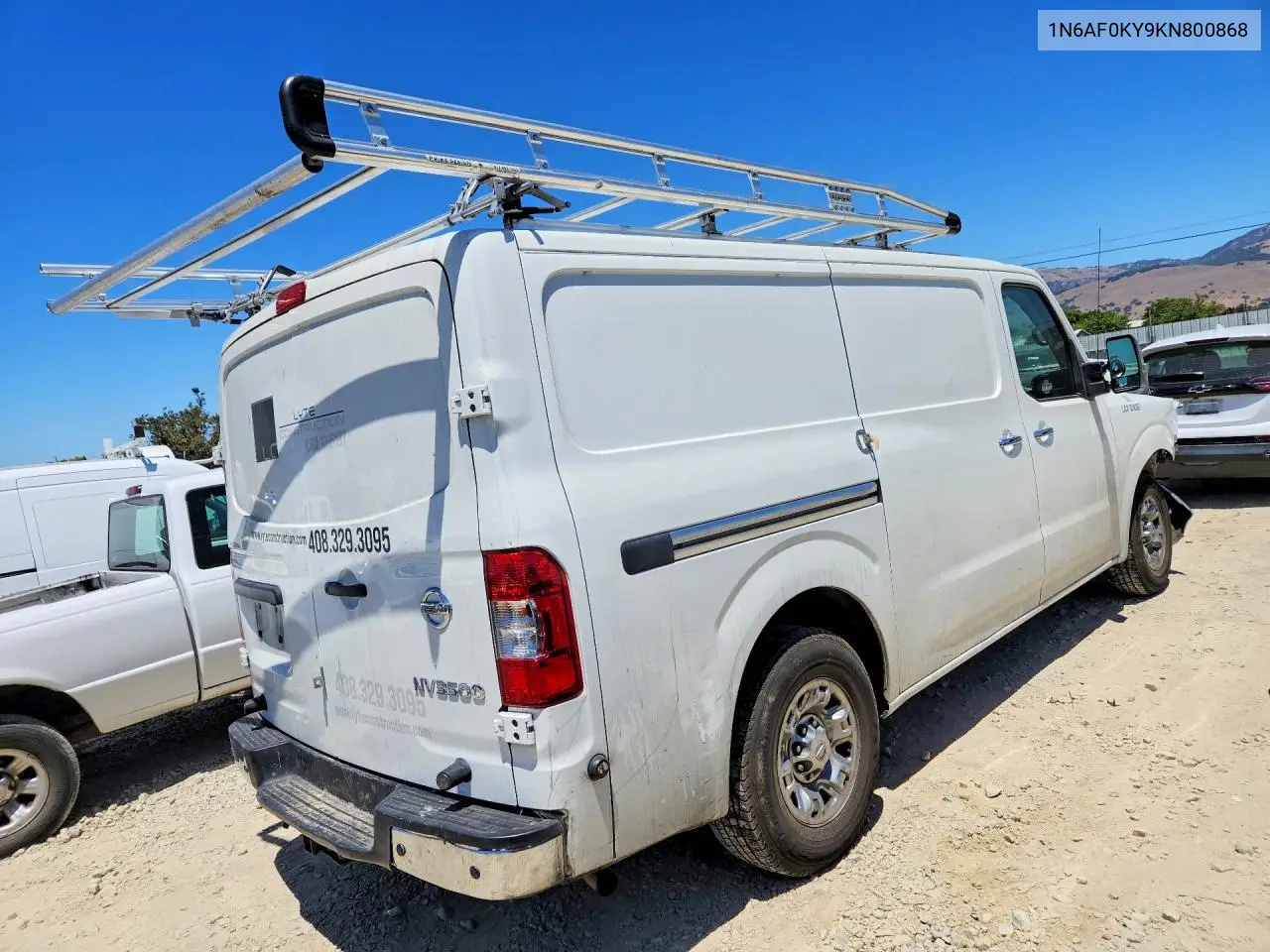 2019 Nissan Nv 3500 Hd Sl VIN: 1N6AF0KY9KN800868 Lot: 61600966