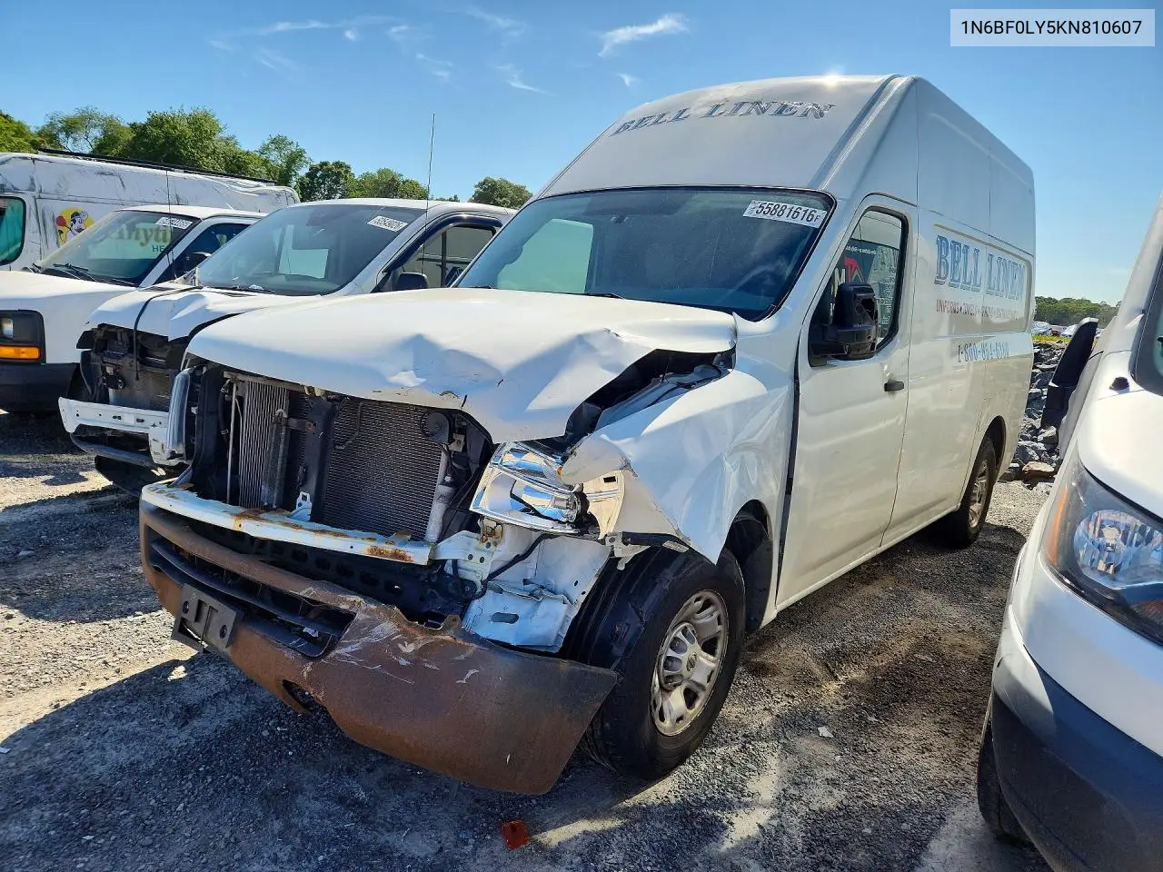 2019 Nissan Nv 2500 Hd Sv VIN: 1N6BF0LY5KN810607 Lot: 62517546