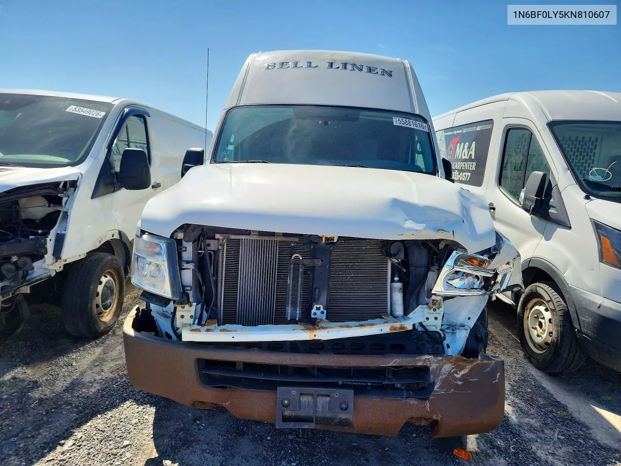 2019 Nissan Nv 2500 Hd Sv VIN: 1N6BF0LY5KN810607 Lot: 62517546