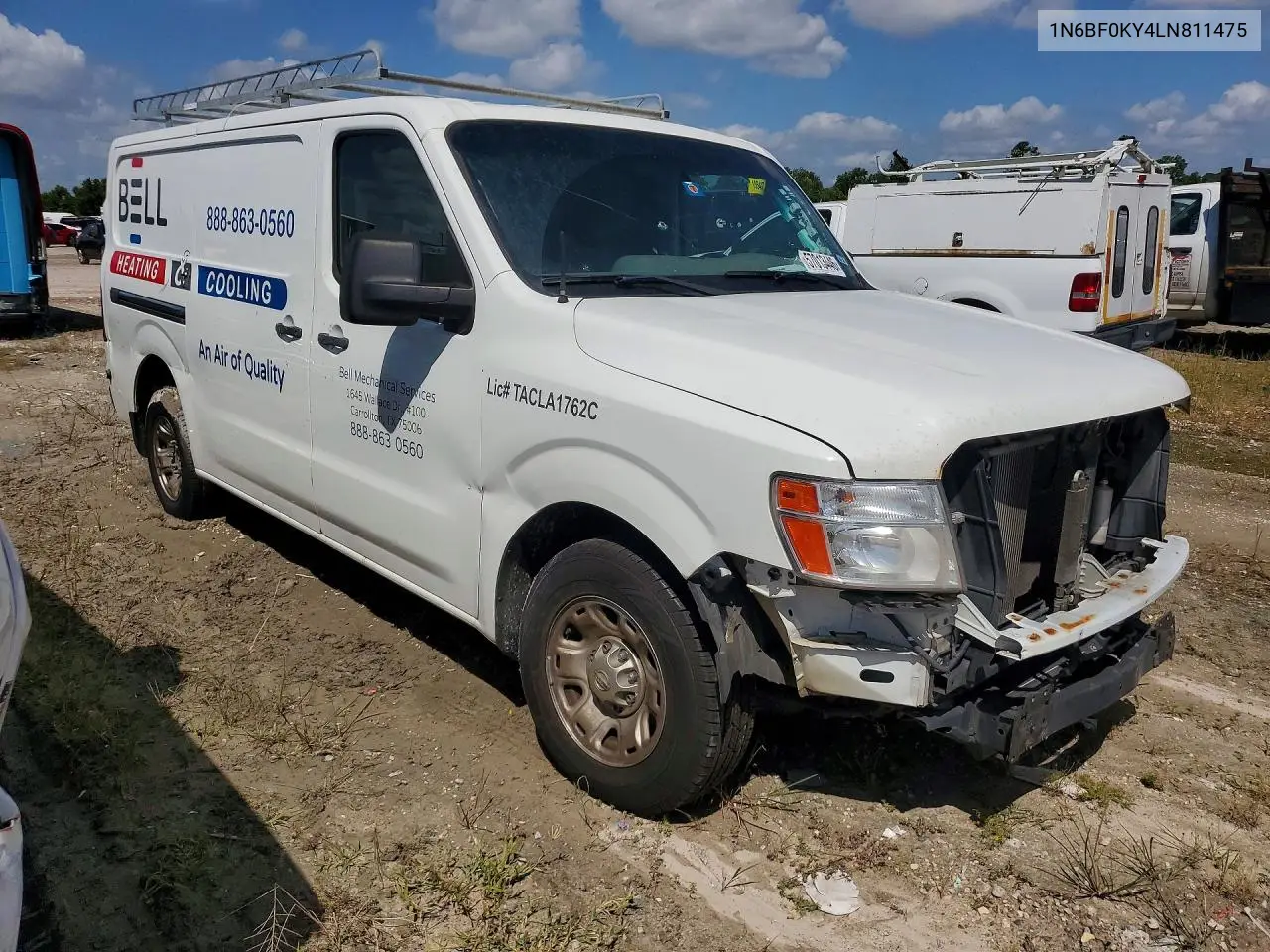 2020 Nissan Nv 2500 Hd Sv VIN: 1N6BF0KY4LN811475 Lot: 57013446