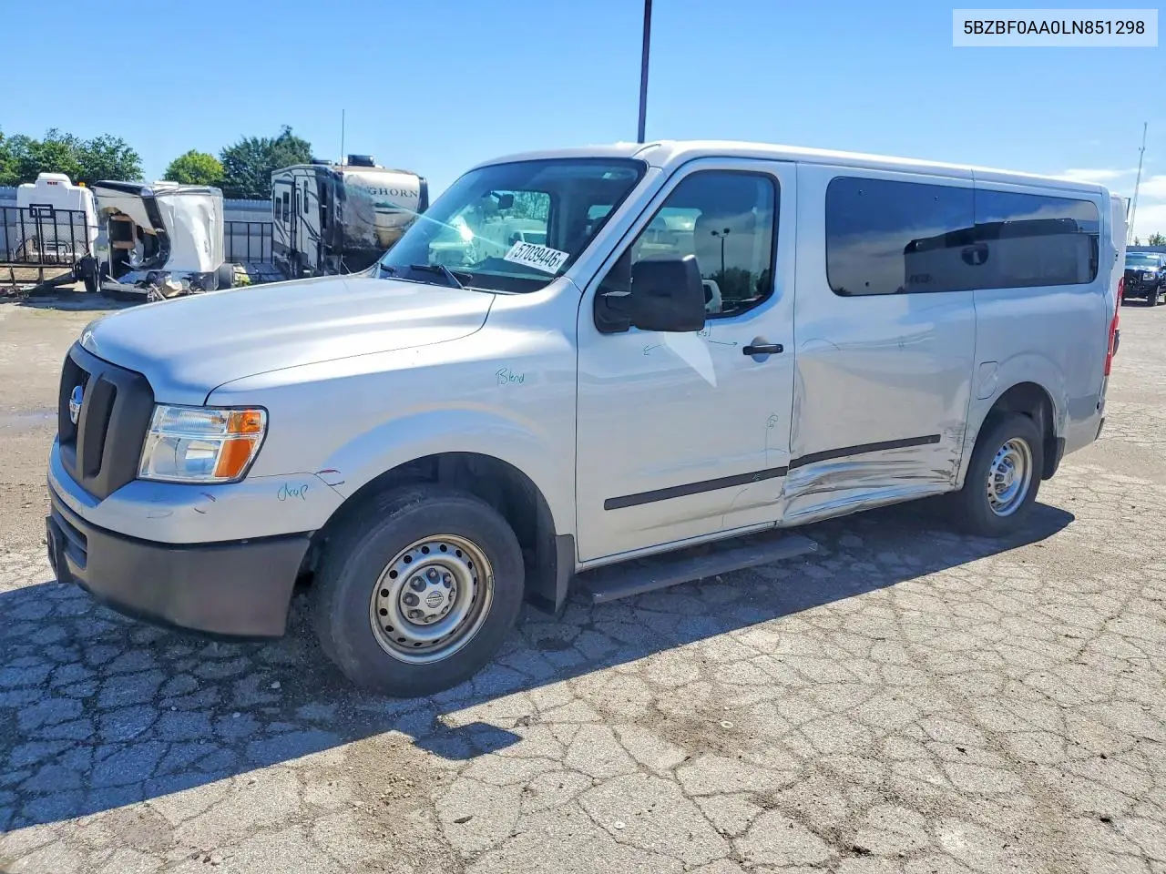 2020 Nissan Nv 3500 Hd S VIN: 5BZBF0AA0LN851298 Lot: 57039446