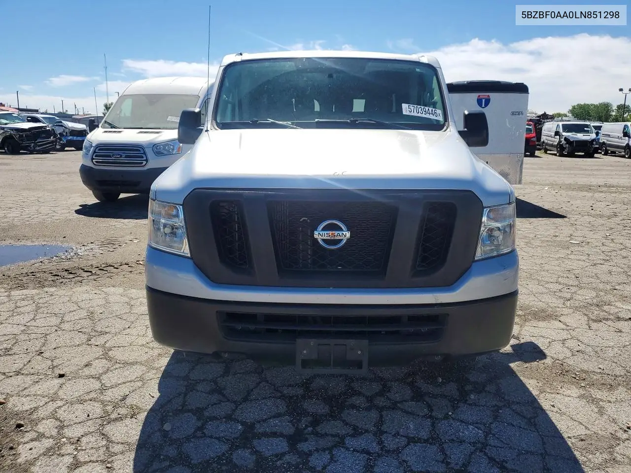 2020 Nissan Nv 3500 Hd S VIN: 5BZBF0AA0LN851298 Lot: 57039446