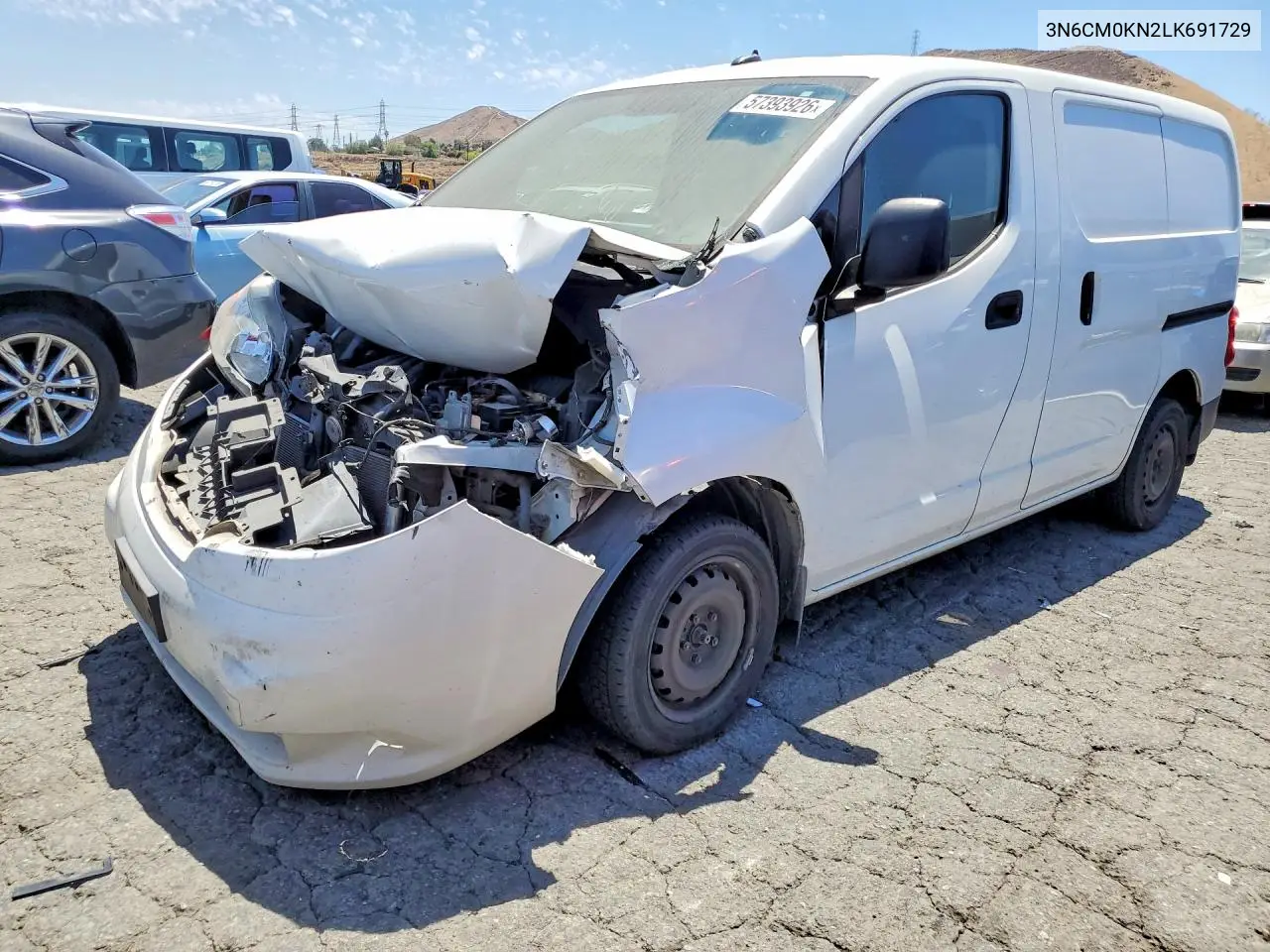 2020 Nissan Nv200 S VIN: 3N6CM0KN2LK691729 Lot: 57393926