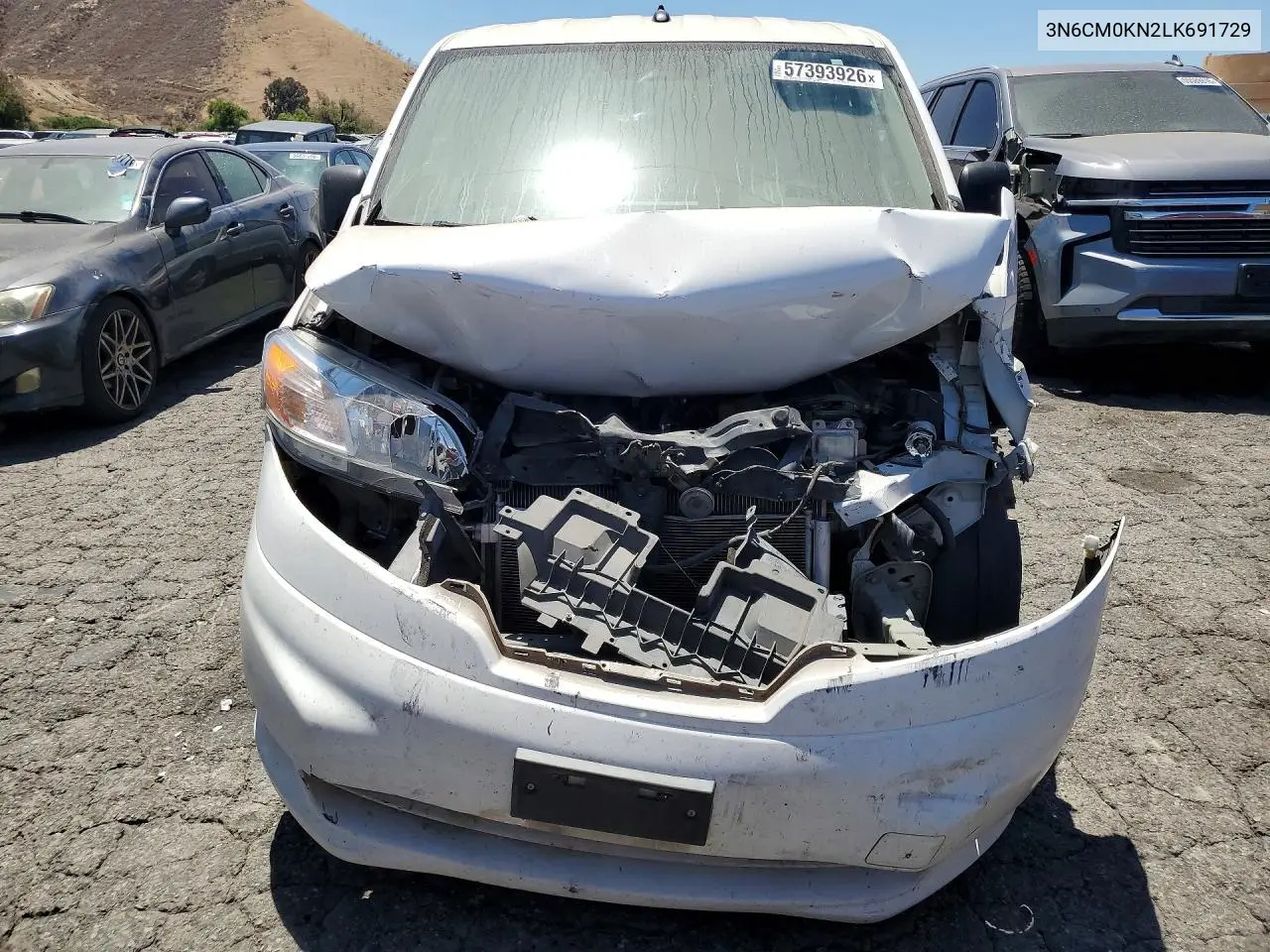 2020 Nissan Nv200 S VIN: 3N6CM0KN2LK691729 Lot: 57393926