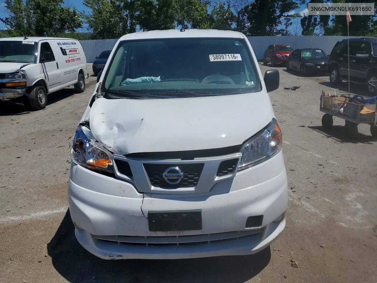 2020 Nissan Nv200 S VIN: 3N6CM0KN0LK691650 Lot: 58097116