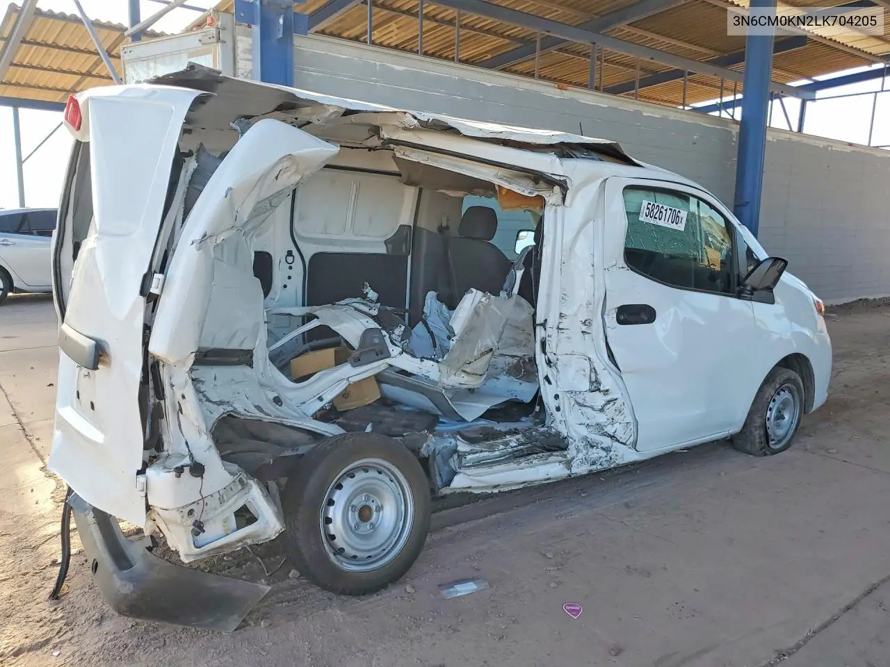 2020 Nissan Nv200 S VIN: 3N6CM0KN2LK704205 Lot: 58261706