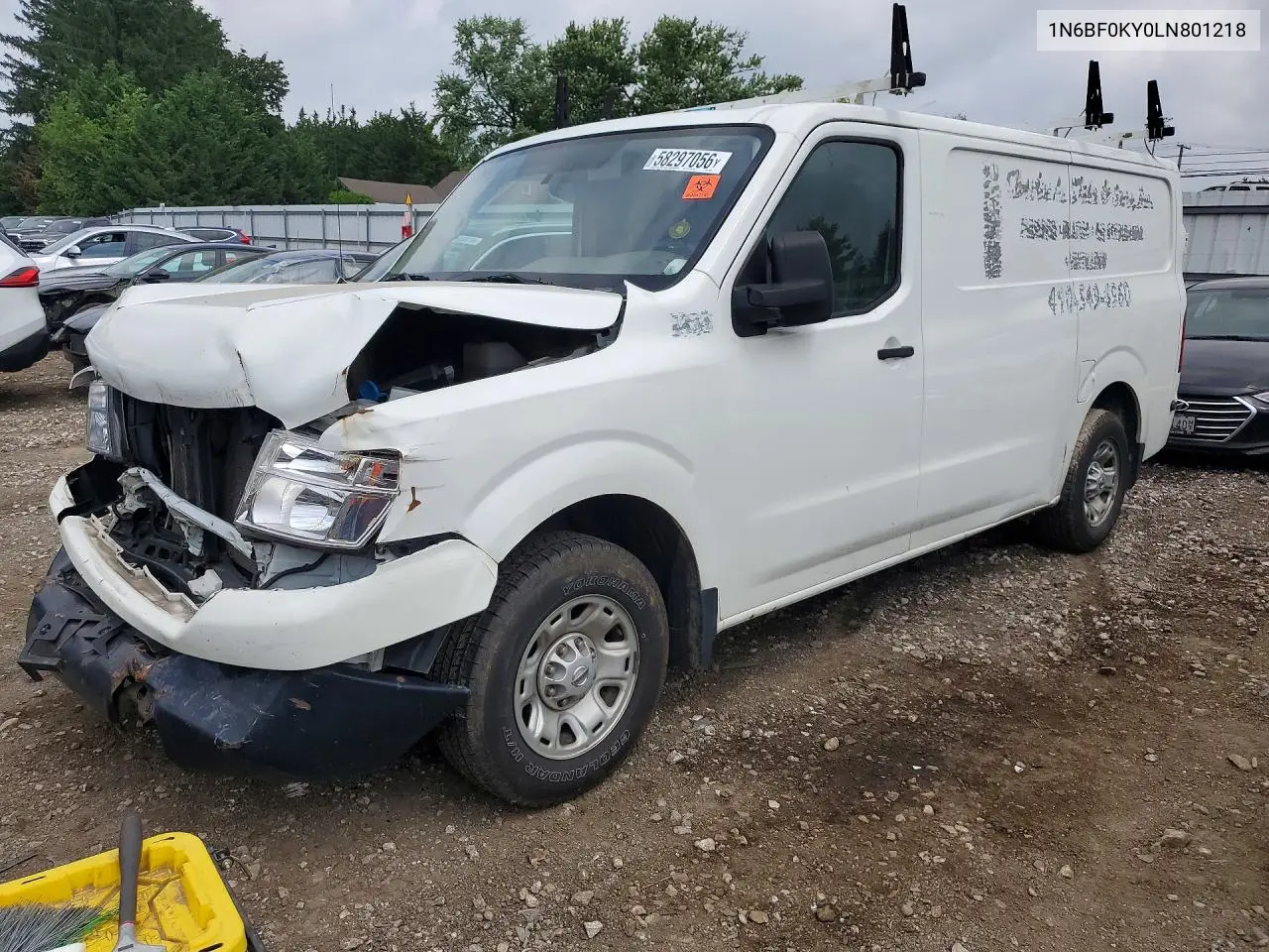 2020 Nissan Nv 2500 Hd Sv VIN: 1N6BF0KY0LN801218 Lot: 58297056