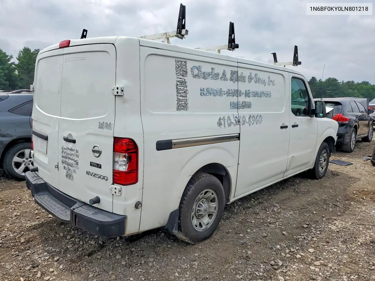 2020 Nissan Nv 2500 Hd Sv VIN: 1N6BF0KY0LN801218 Lot: 58297056