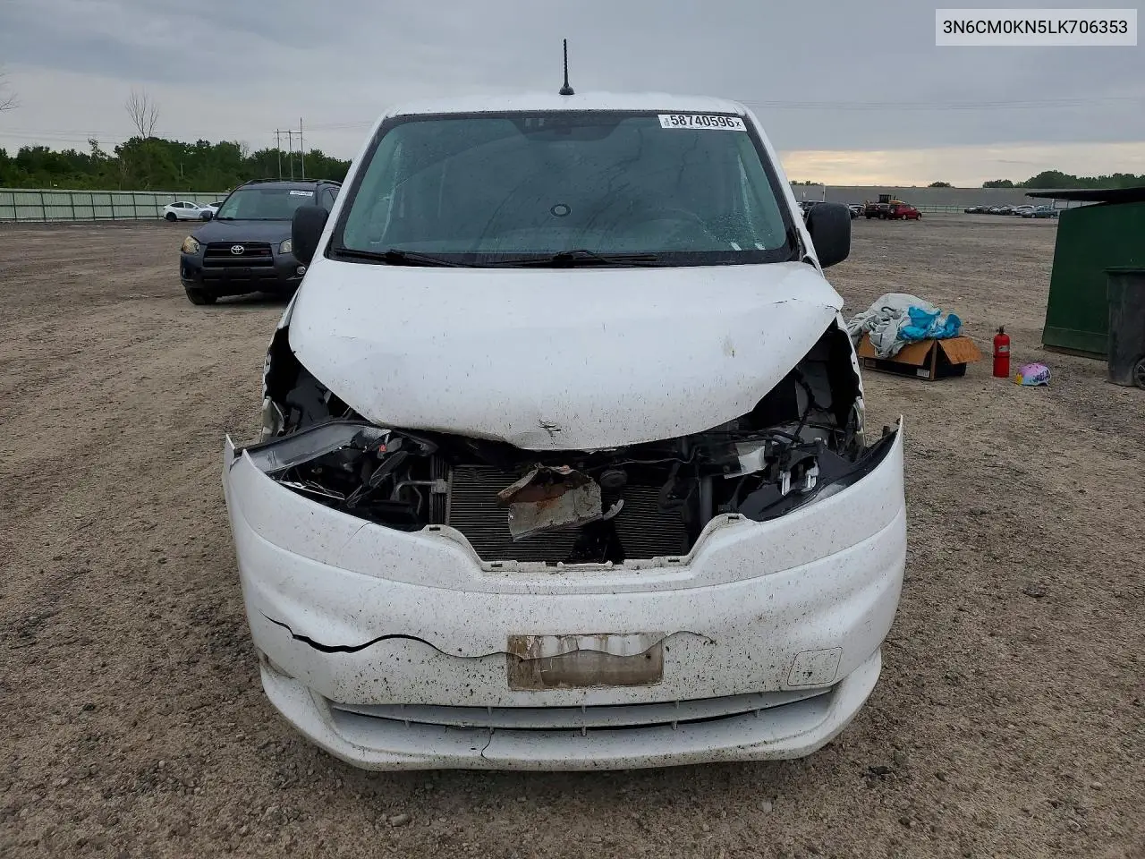 2020 Niss Nv200 VIN: 3N6CM0KN5LK706353 Lot: 58740596