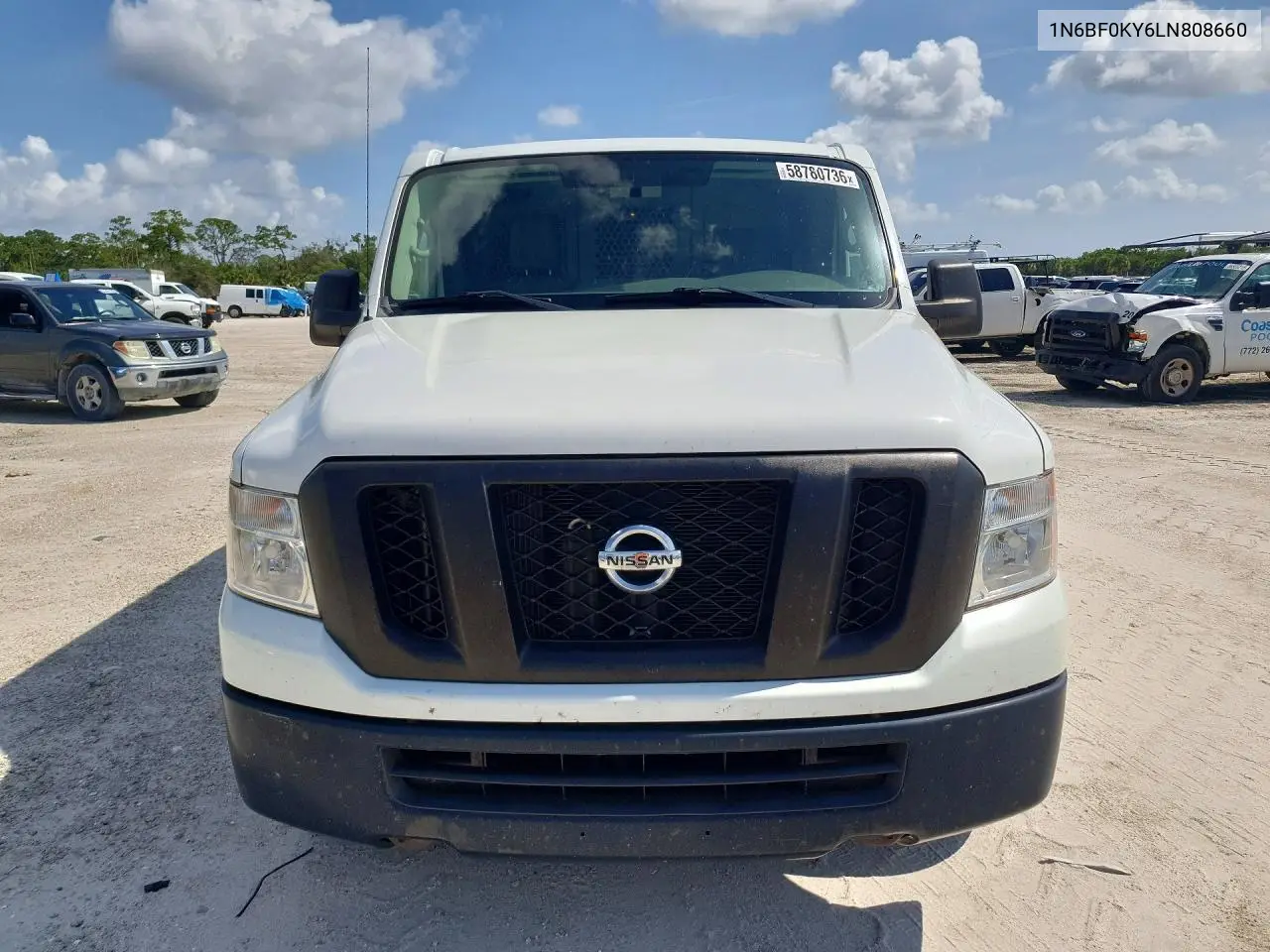 2020 Nissan Nv 2500 Hd Sv VIN: 1N6BF0KY6LN808660 Lot: 58780736