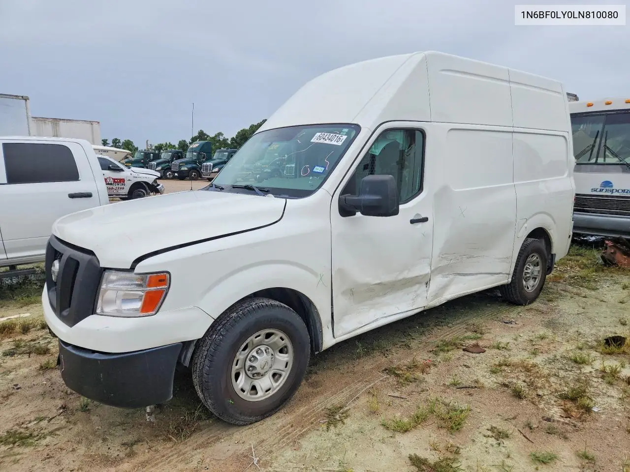 2020 Nissan Nv 2500 Hd Sv VIN: 1N6BF0LY0LN810080 Lot: 60434016