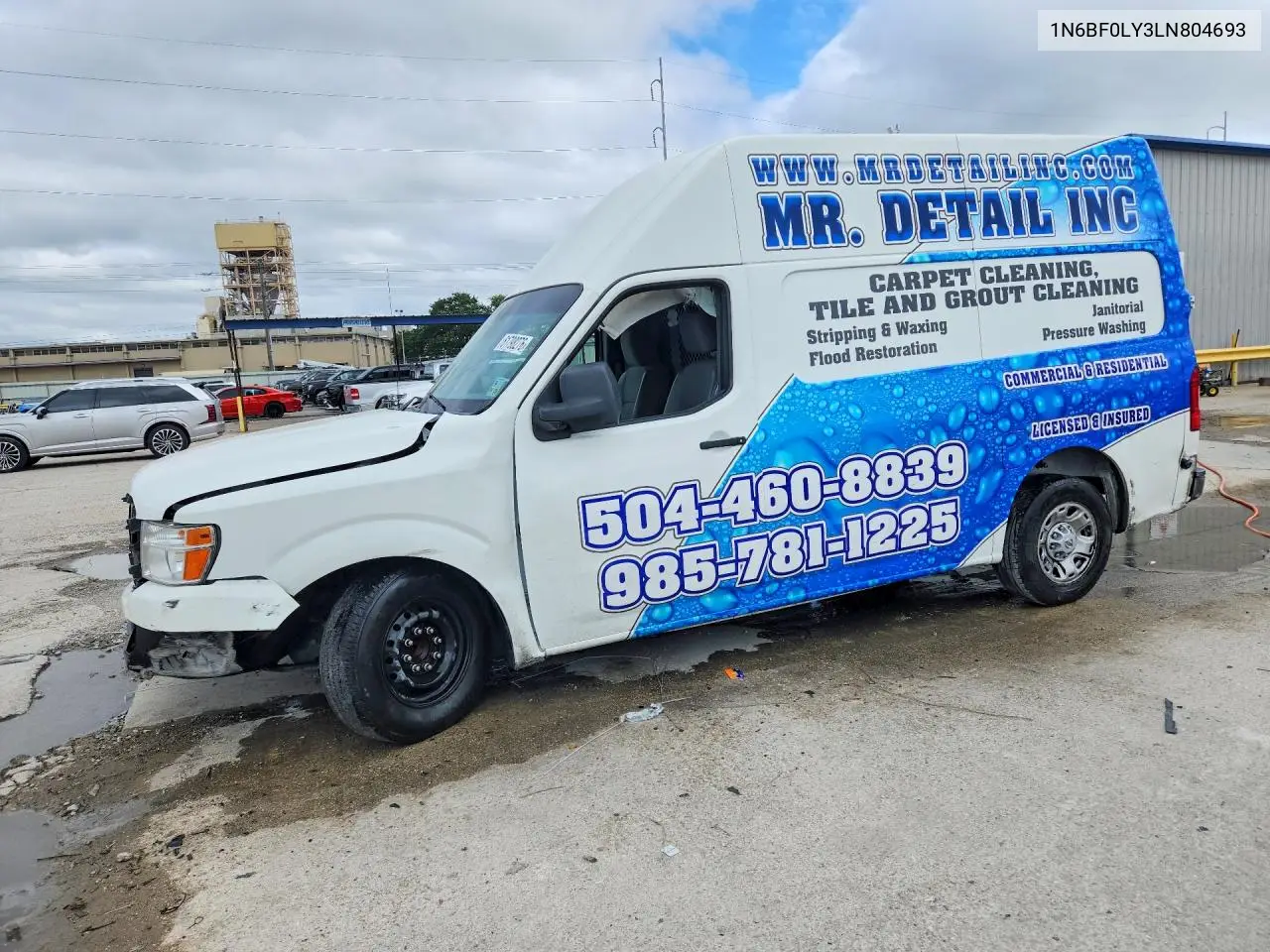 2020 Nissan Nv 2500 Hd Sv VIN: 1N6BF0LY3LN804693 Lot: 61798276
