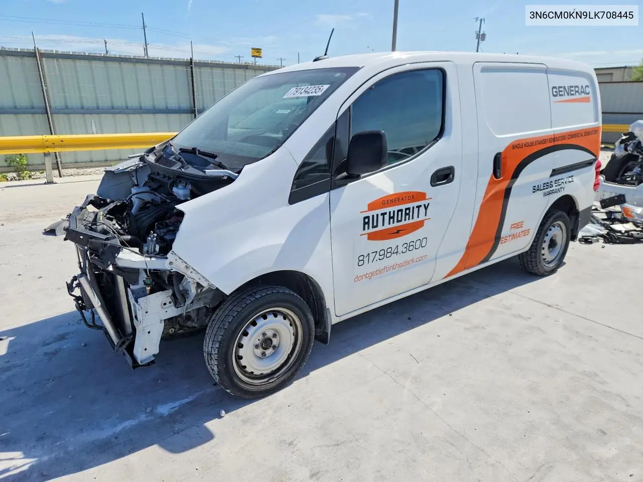 2020 Nissan Nv200 S VIN: 3N6CM0KN9LK708445 Lot: 79134235