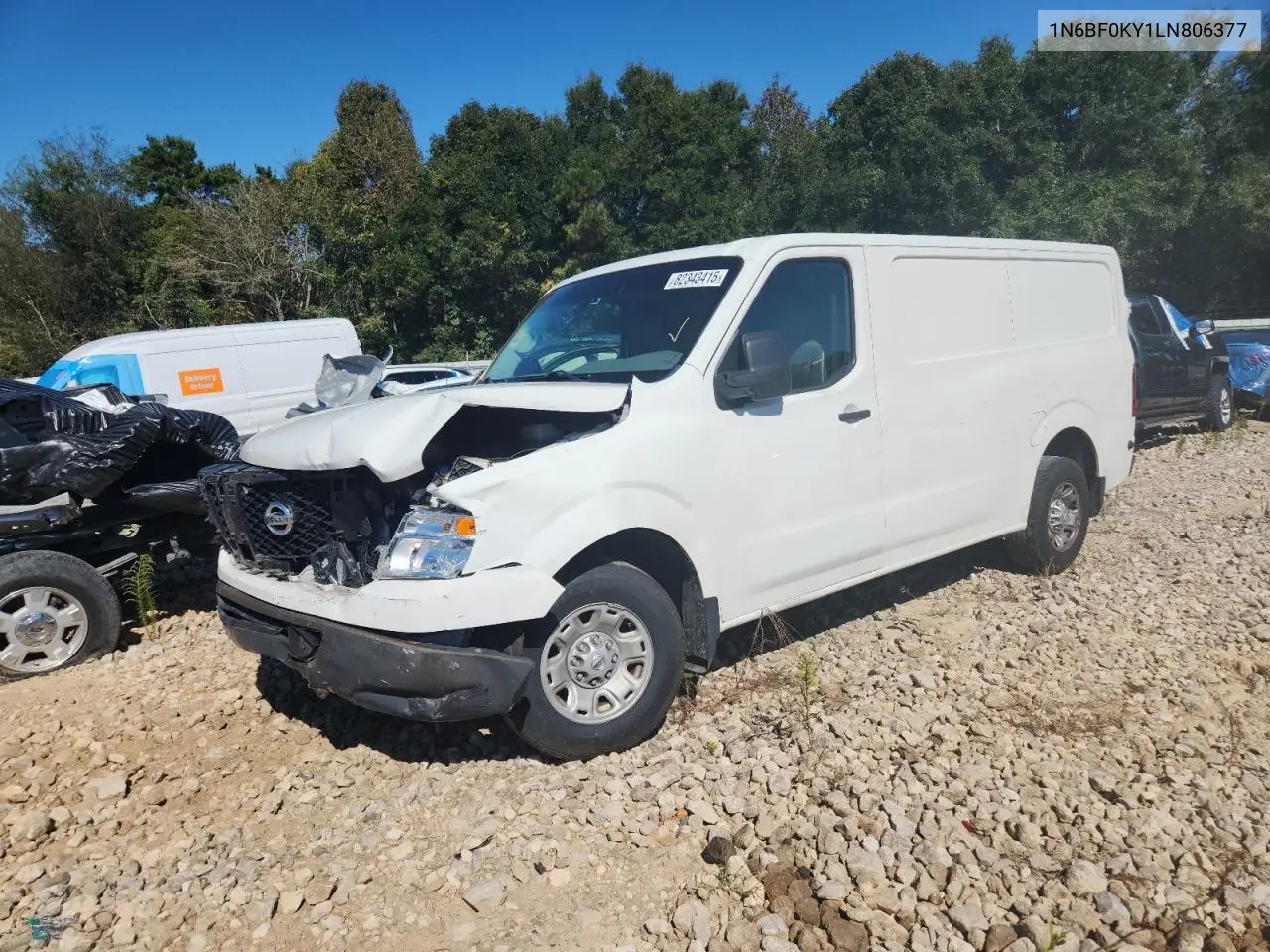 2020 Nissan Nv 2500 S VIN: 1N6BF0KY1LN806377 Lot: 82343415