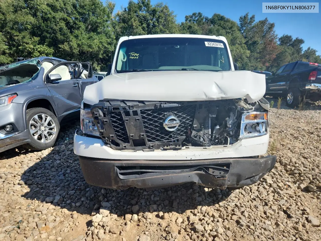 2020 Nissan Nv 2500 S VIN: 1N6BF0KY1LN806377 Lot: 82343415