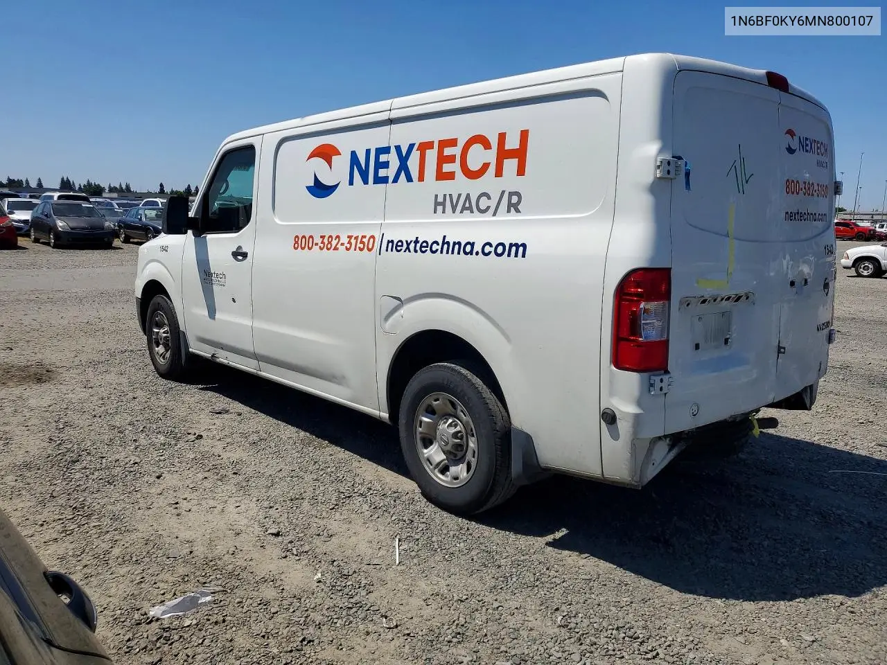 2021 Nissan Nv 2500 Hd Sv VIN: 1N6BF0KY6MN800107 Lot: 51870476