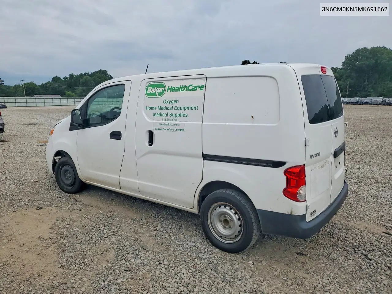 2021 Nissan Nv200 S VIN: 3N6CM0KN5MK691662 Lot: 55129146
