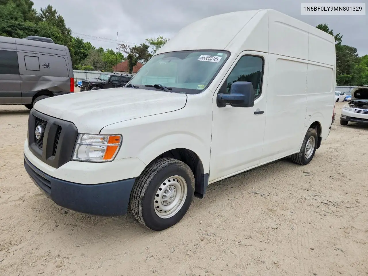 2021 Nissan Nv 2500 Hd S VIN: 1N6BF0LY9MN801329 Lot: 55386016
