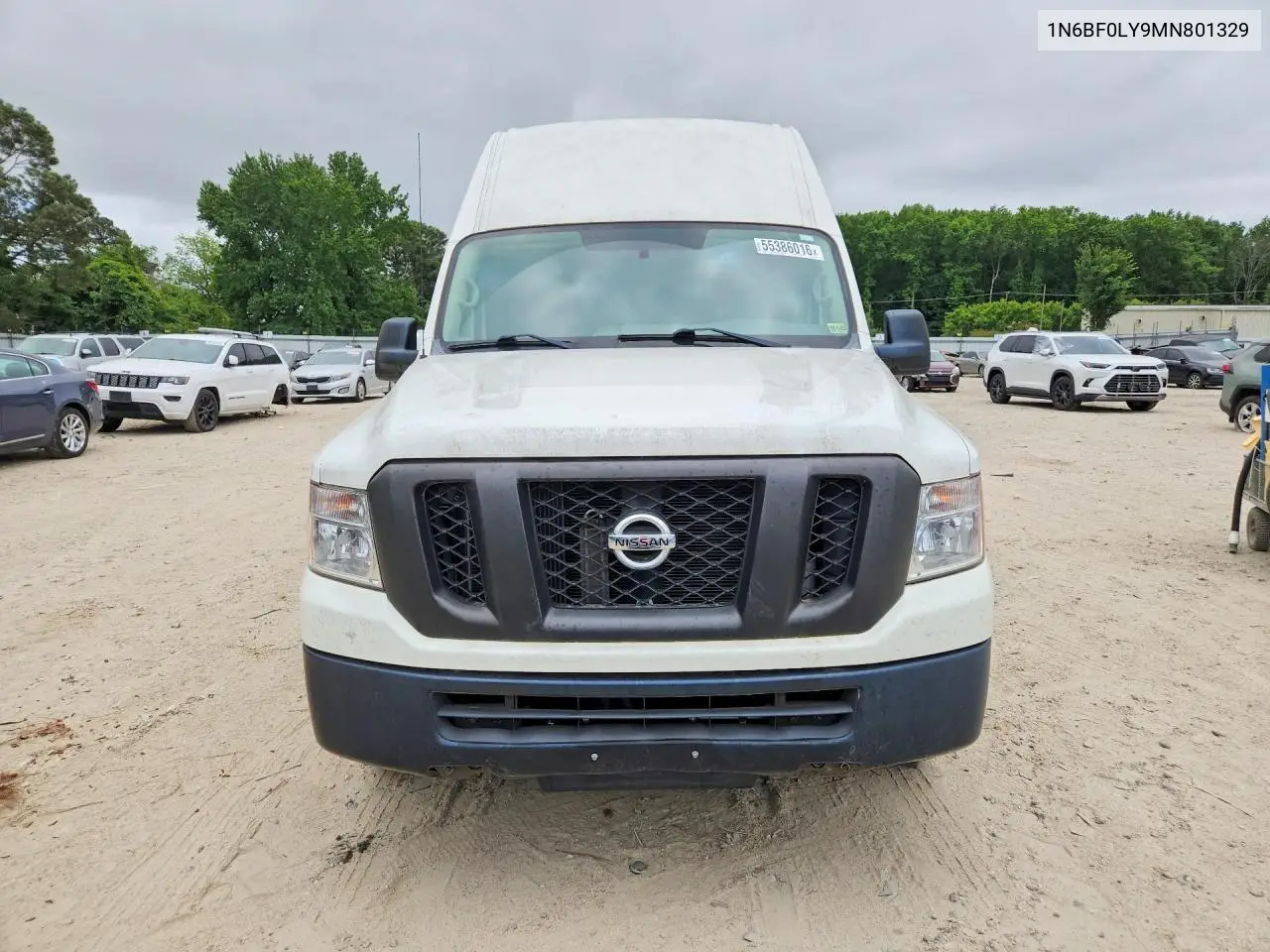 2021 Nissan Nv 2500 Hd S VIN: 1N6BF0LY9MN801329 Lot: 55386016