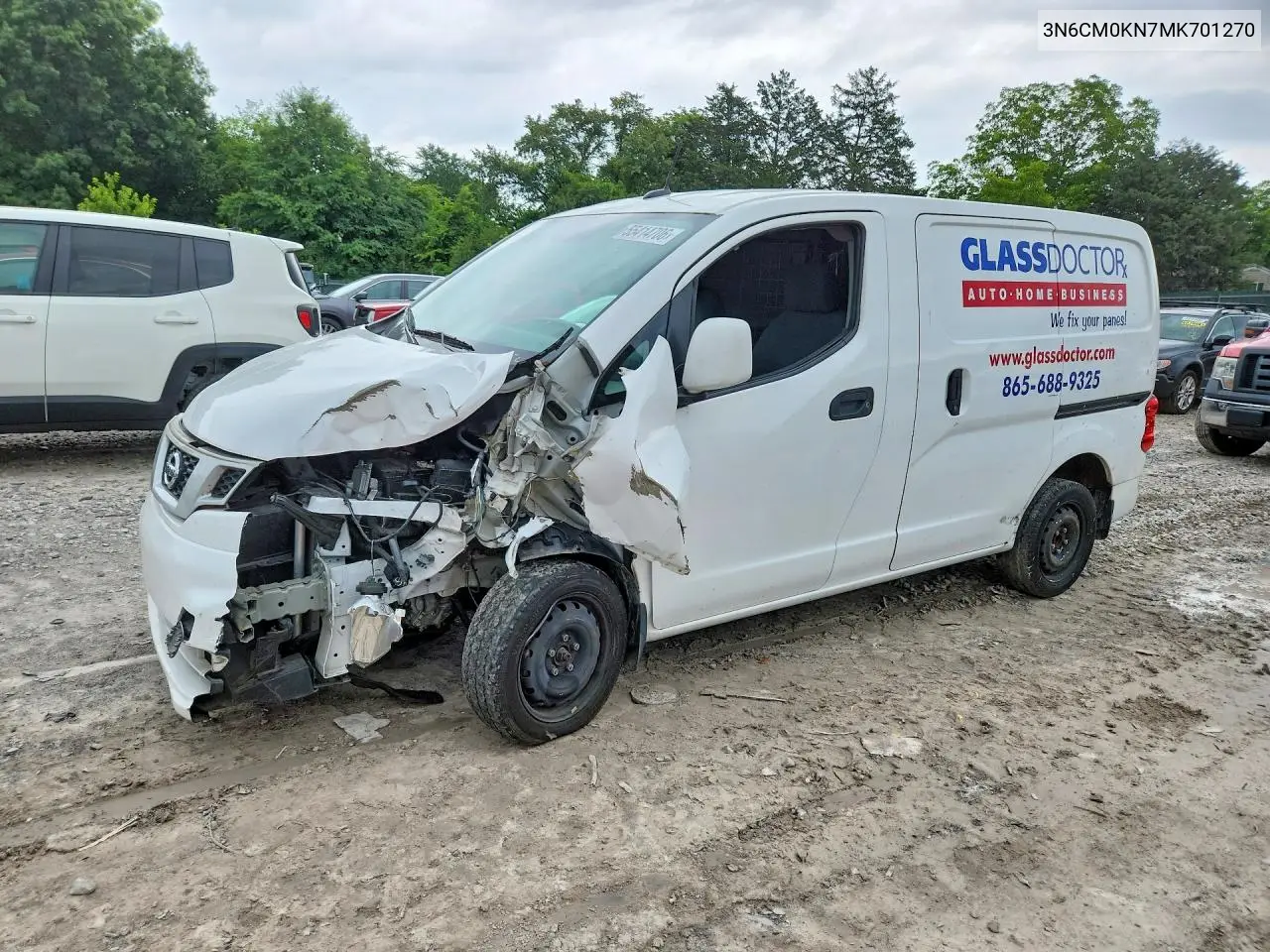 2021 Nissan Nv200 Sv VIN: 3N6CM0KN7MK701270 Lot: 55414706
