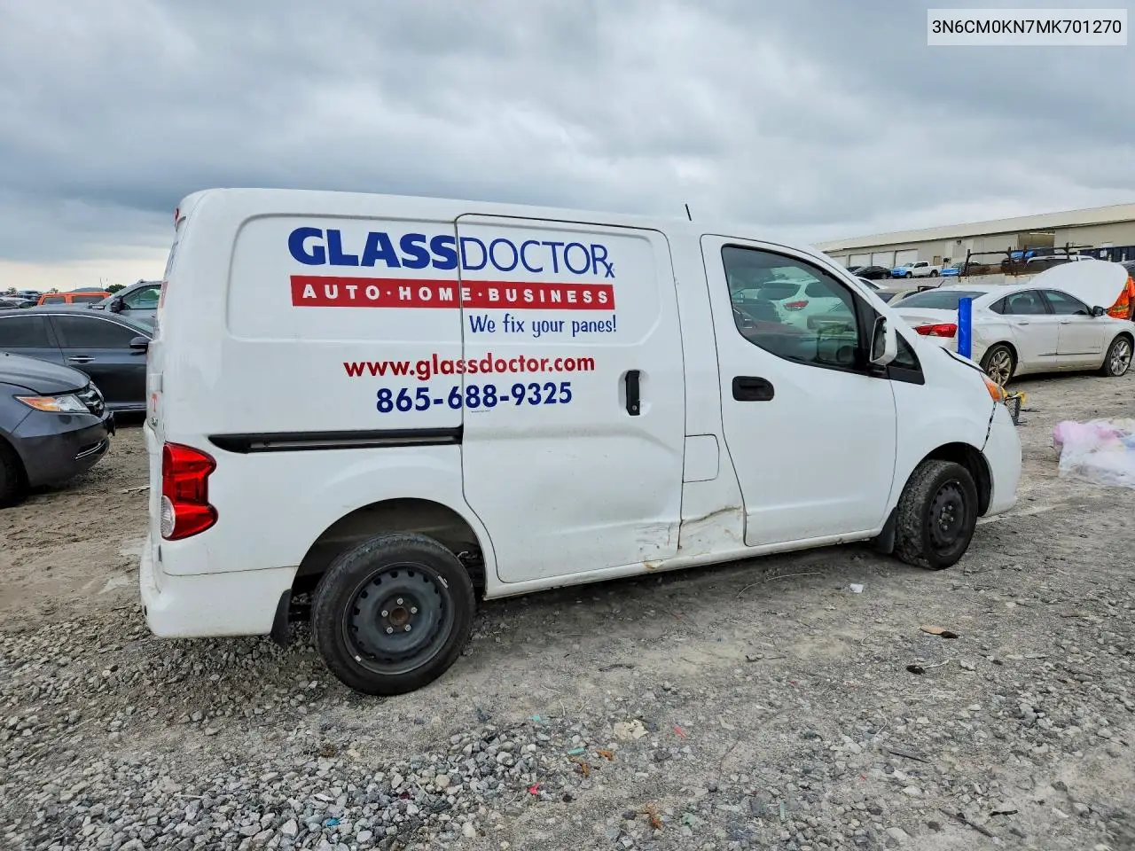 2021 Nissan Nv200 Sv VIN: 3N6CM0KN7MK701270 Lot: 55414706