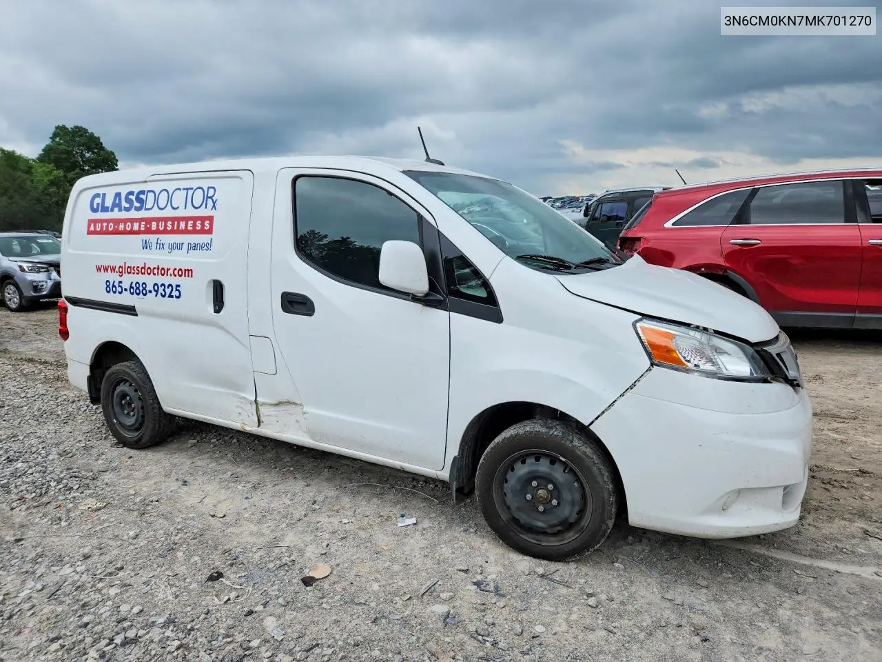 2021 Nissan Nv200 Sv VIN: 3N6CM0KN7MK701270 Lot: 55414706