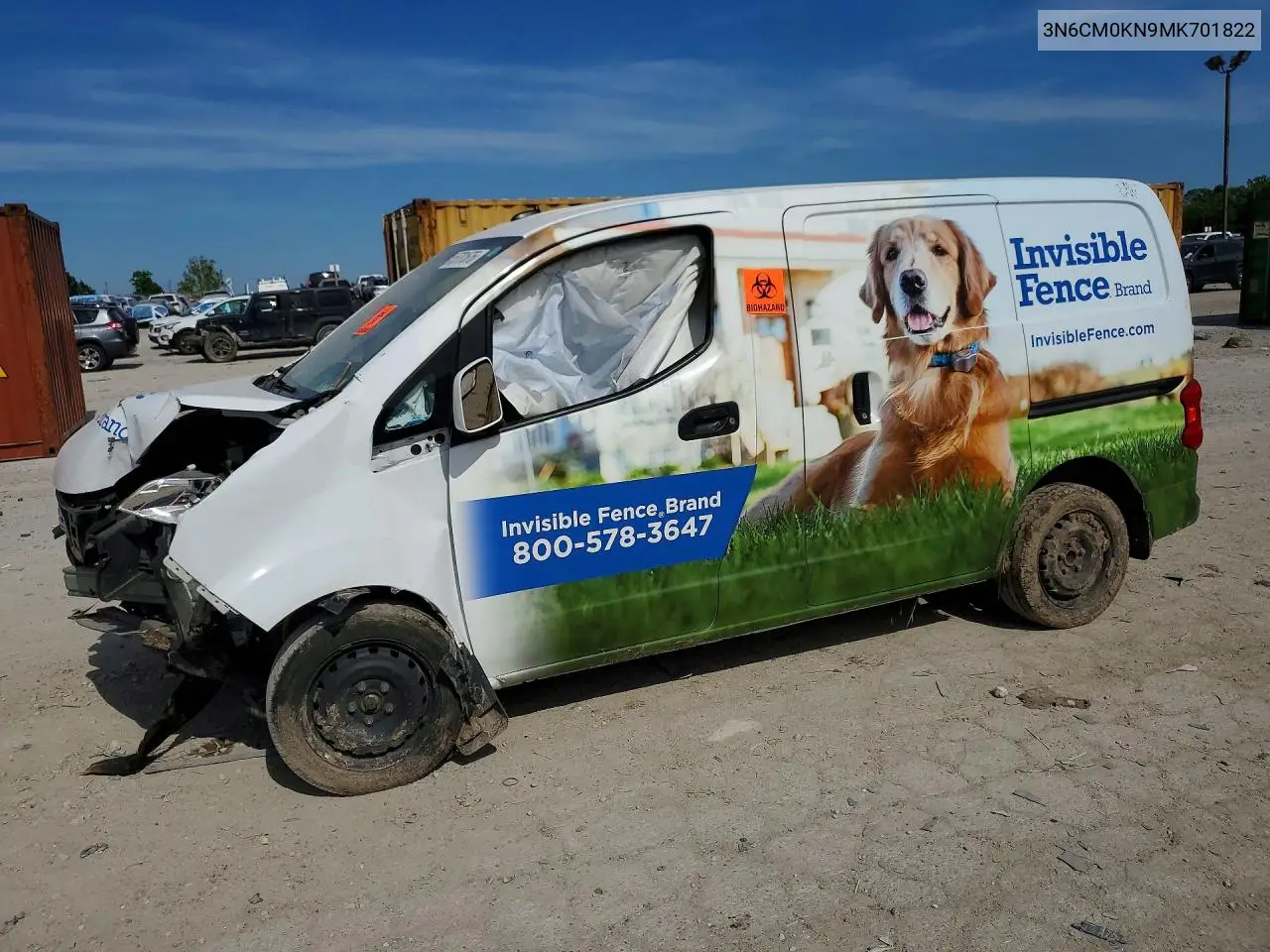 2021 Nissan Nv200 Sv VIN: 3N6CM0KN9MK701822 Lot: 55701676