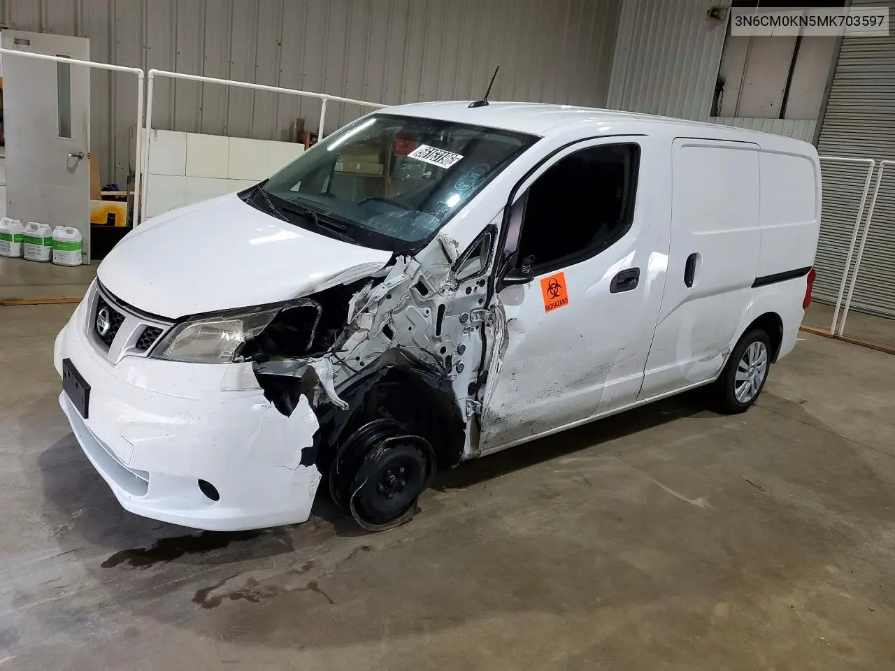 2021 Nissan Nv200 Sv VIN: 3N6CM0KN5MK703597 Lot: 56163196