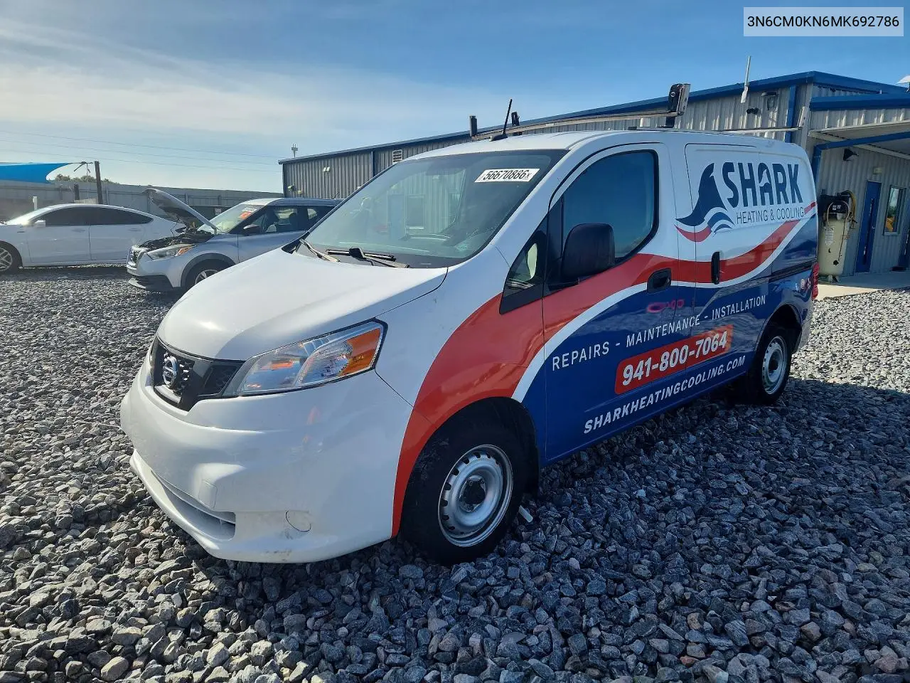 2021 Nissan Nv200 S VIN: 3N6CM0KN6MK692786 Lot: 56670886