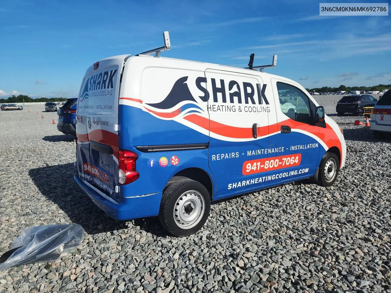 2021 Nissan Nv200 S VIN: 3N6CM0KN6MK692786 Lot: 56670886