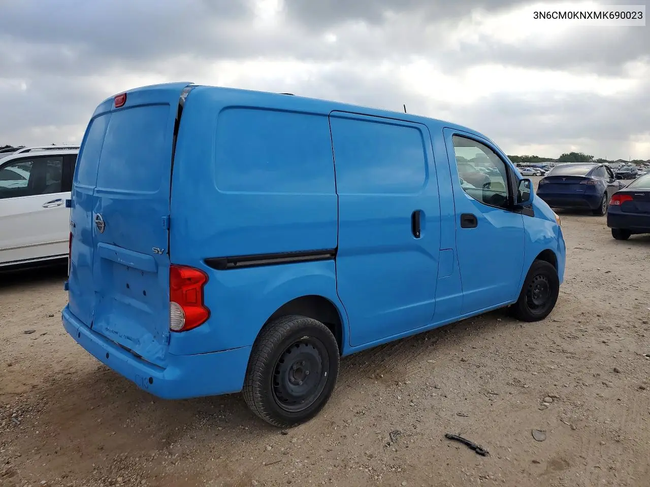 2021 Nissan Nv200 Sv VIN: 3N6CM0KNXMK690023 Lot: 58284246