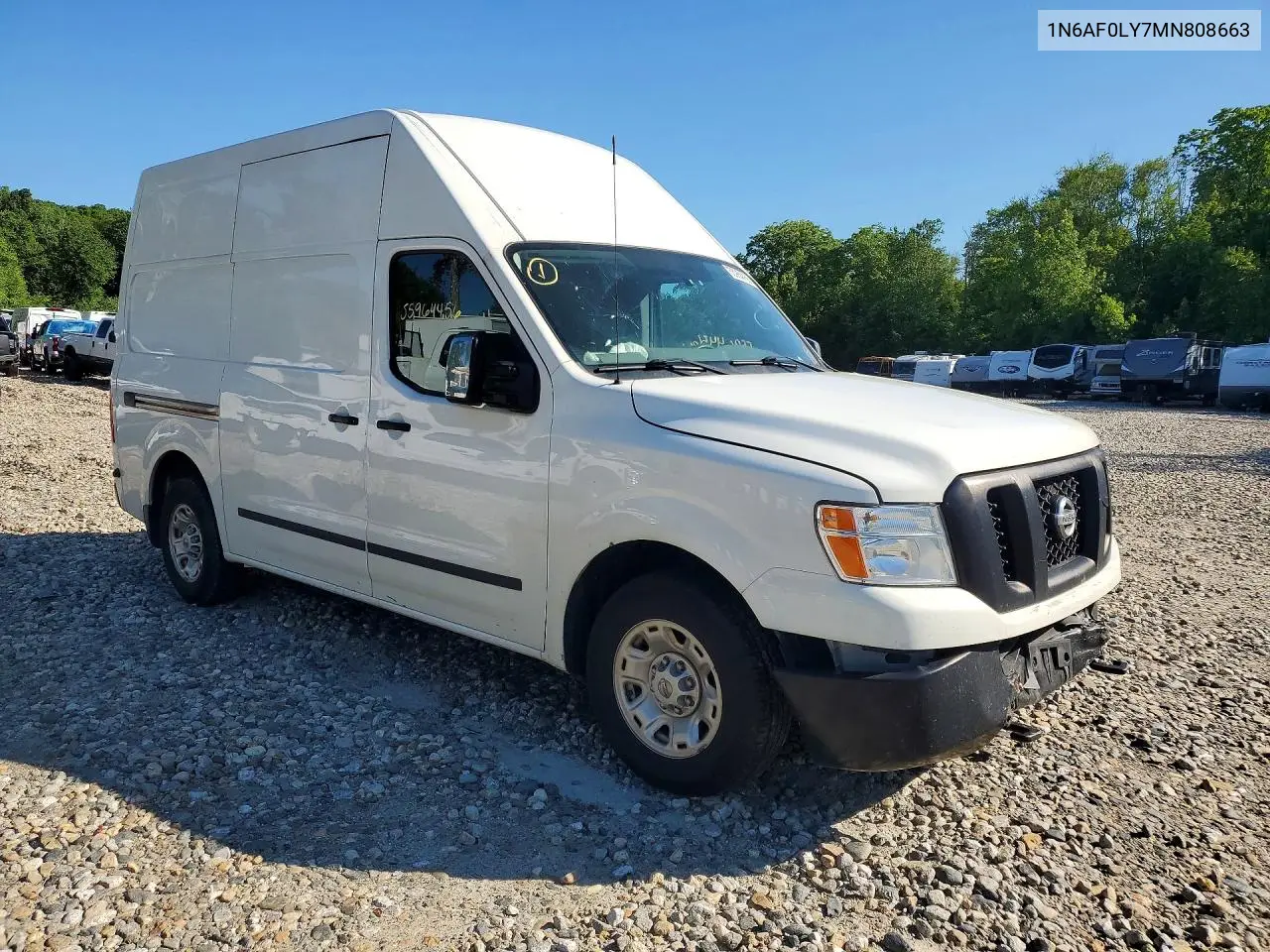 2021 Nissan Nv 2500 Hd Sv ** R & D * Pri Fleet ** VIN: 1N6AF0LY7MN808663 Lot: 59201946